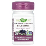 Nature’s Way, Bilberry Standardized Extract, 60 Vegetarian Capsules - 033674605004 | Hilife Vitamins