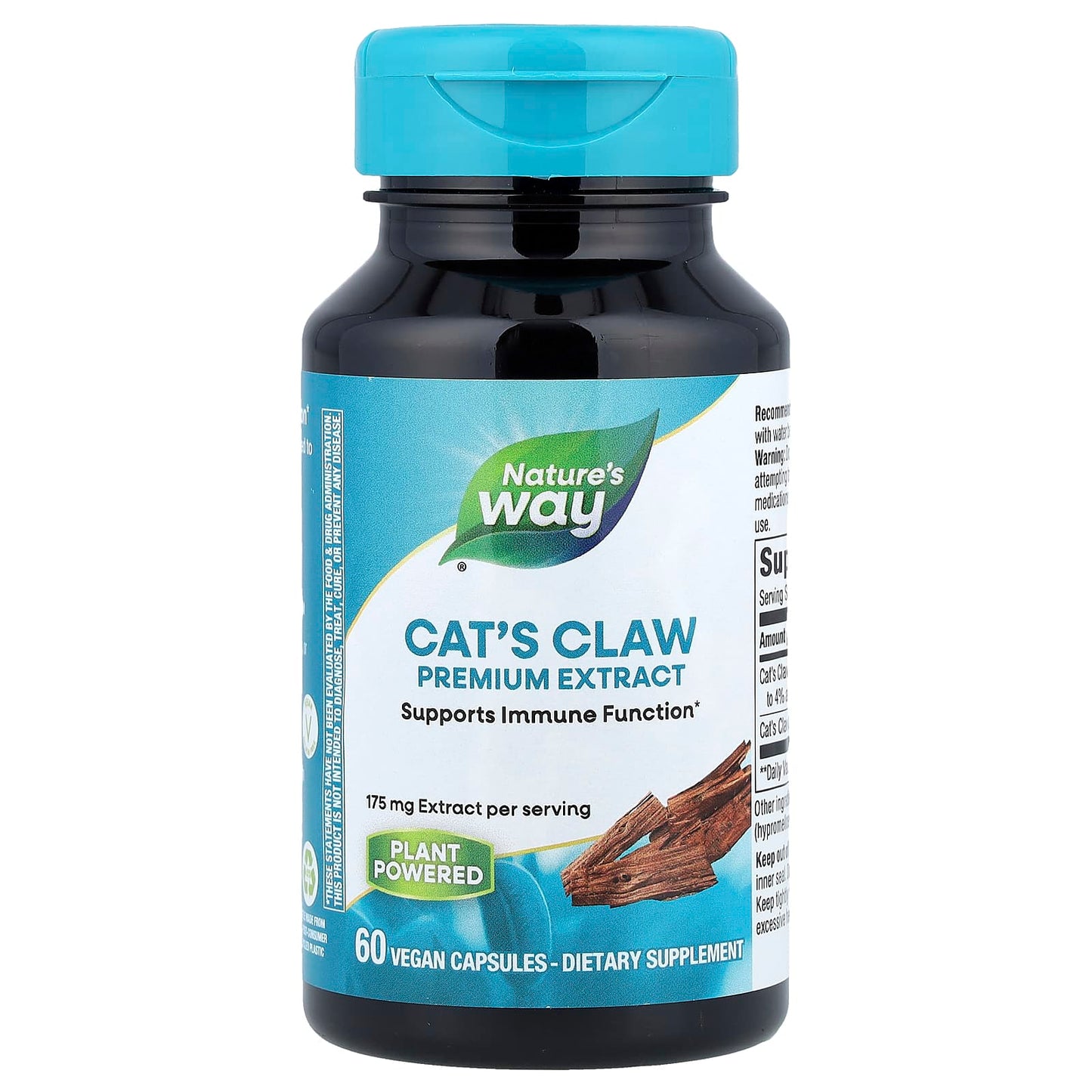 Nature’s Way, Cat's Claw Standardized Extract, 60 Vegetarian Capsules UPC 033674607008 | Hilife Vitamins