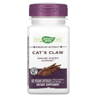 Nature’s Way, Cat's Claw Standardized Extract, 60 Vegetarian Capsules - 033674607008 | Hilife Vitamins