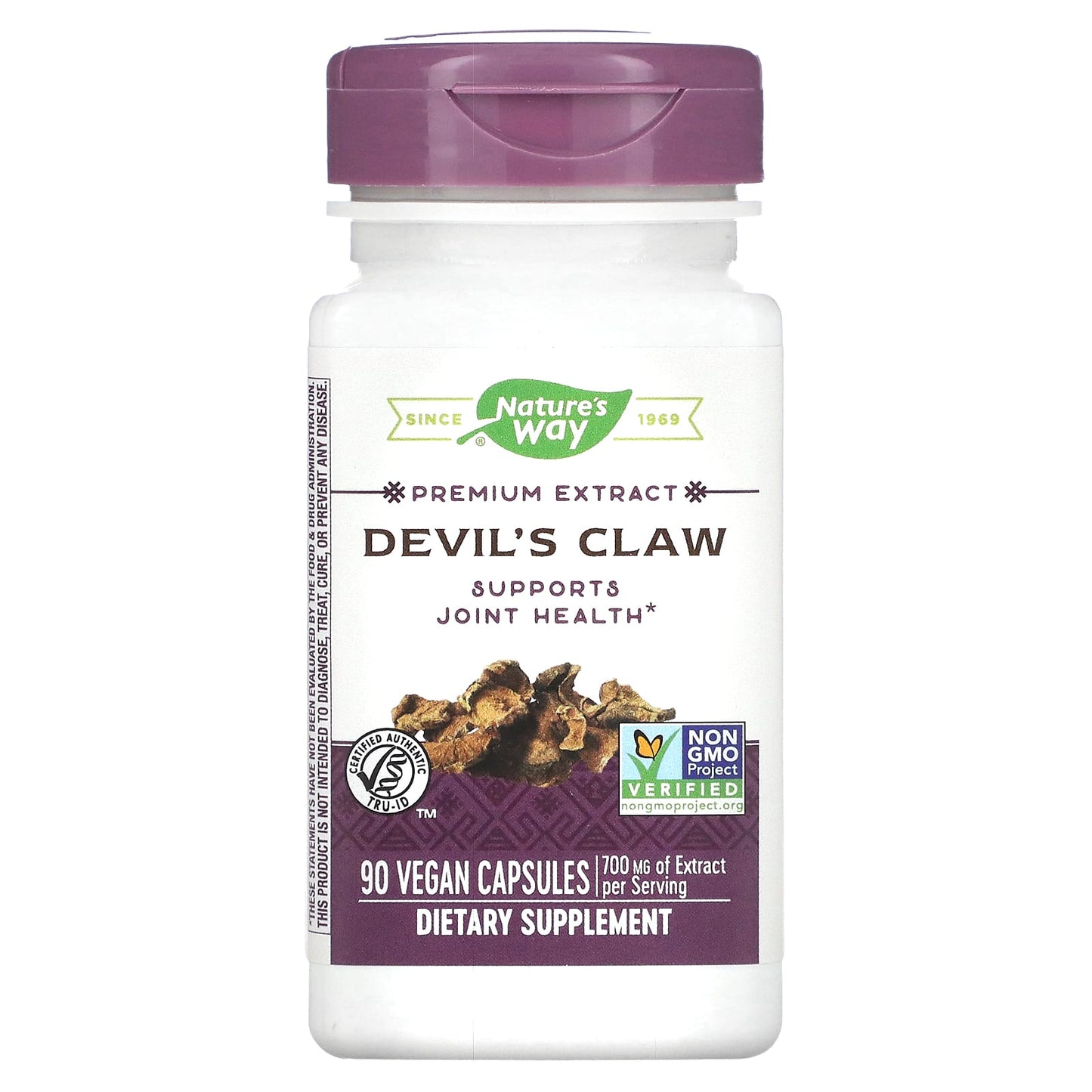 Nature’s Way, Devil's Claw Standardized Extract, 90 Vegetarian Capsules UPC 033674610008 | HiLife Vitamins