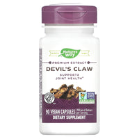 Nature’s Way, Devil's Claw Standardized Extract, 90 Vegetarian Capsules UPC 033674610008 | HiLife Vitamins