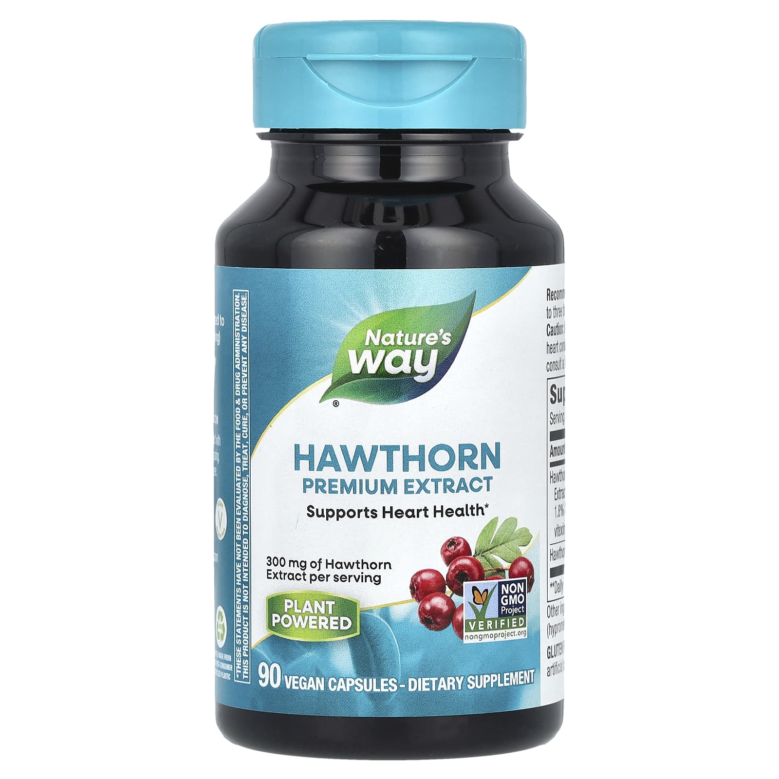 Nature’s Way, Hawthorn Standardized Extract, 90 Vegetarian Capsules UPC 033674619001 | Hilife Vitamins