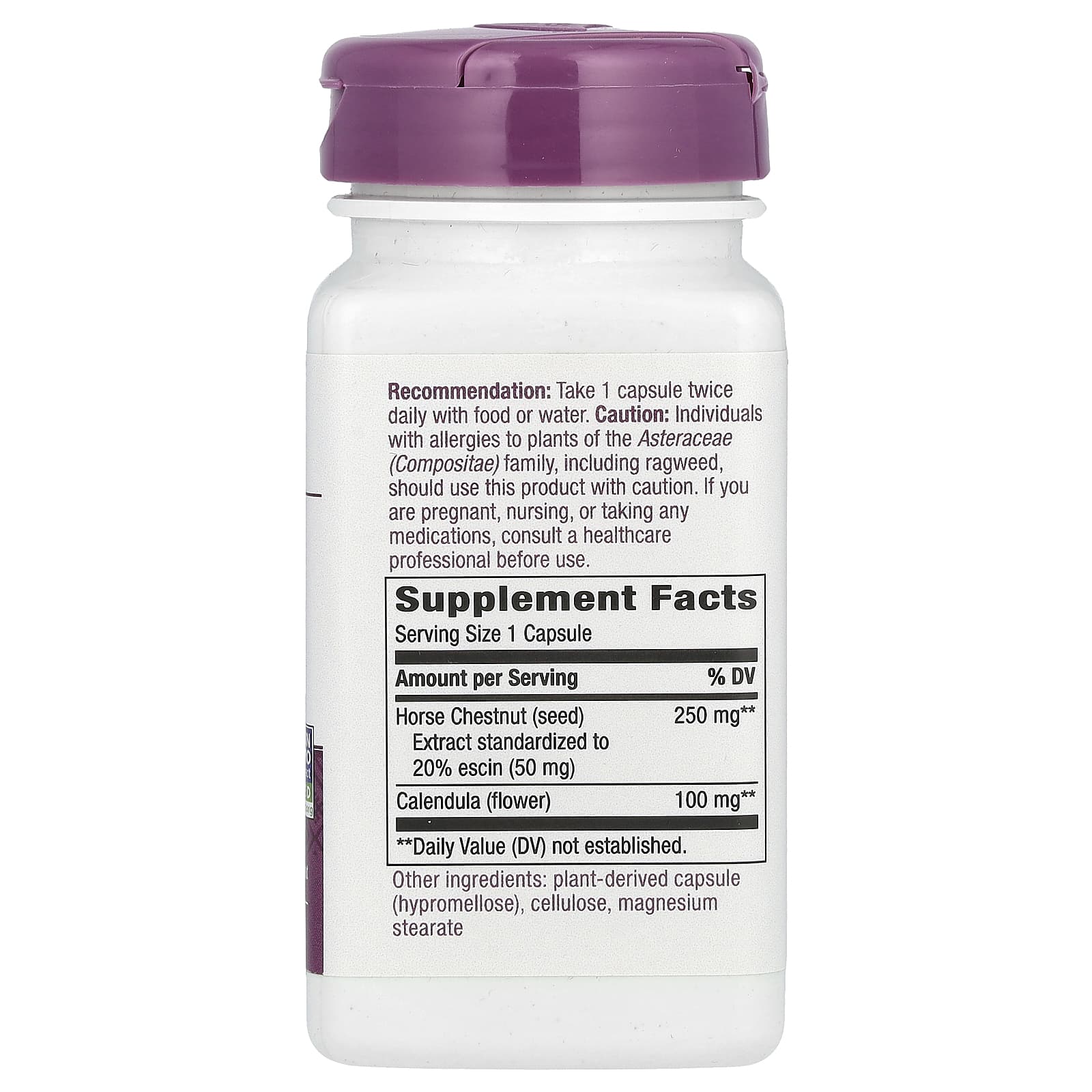 Nature’s Way, Horse Chestnut Standardized Extract, 90 Vegetarian Capsules UPC 033674620007 | Hilife Vitamins