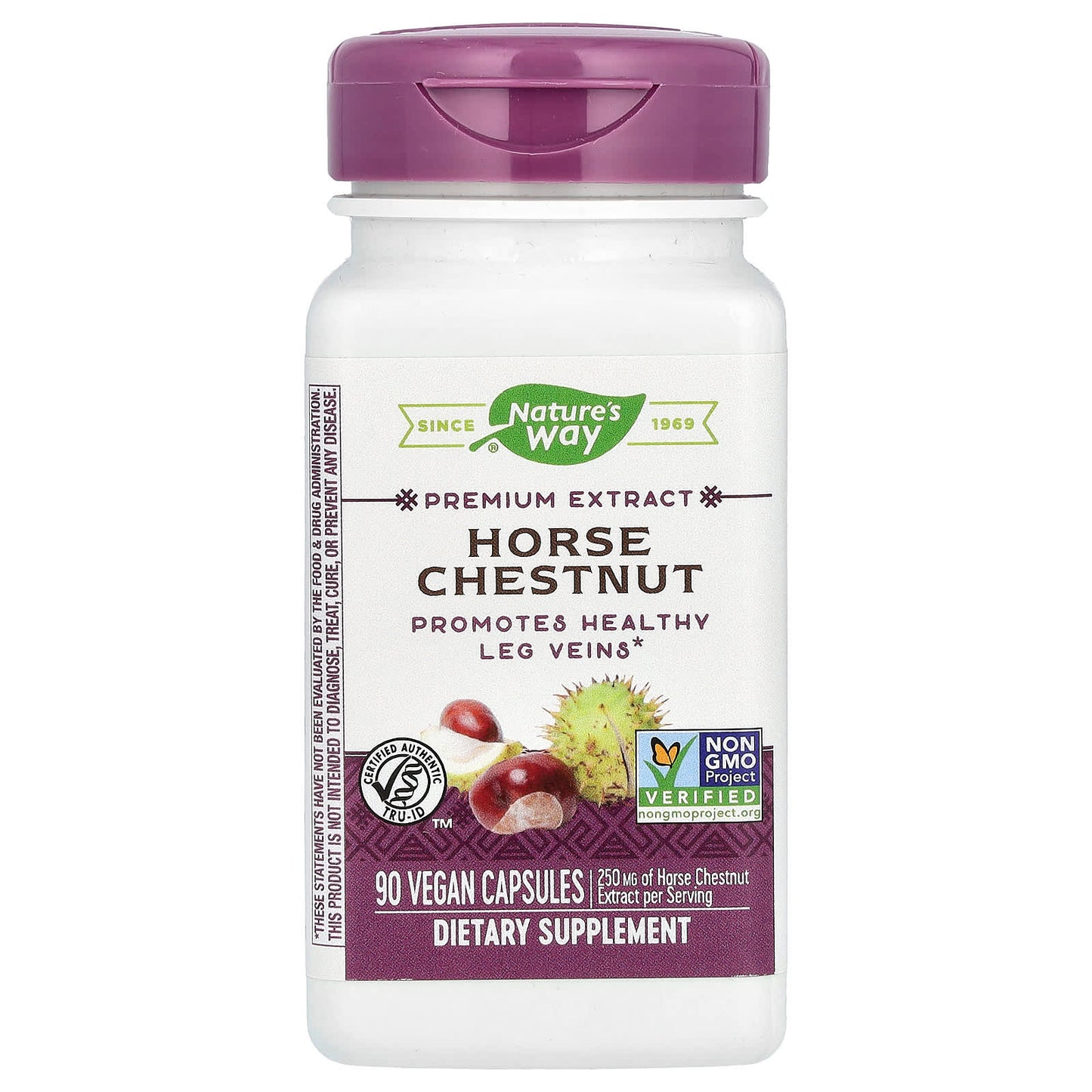 Nature’s Way, Horse Chestnut Standardized Extract, 90 Vegetarian Capsules UPC 033674620007 | Hilife Vitamins