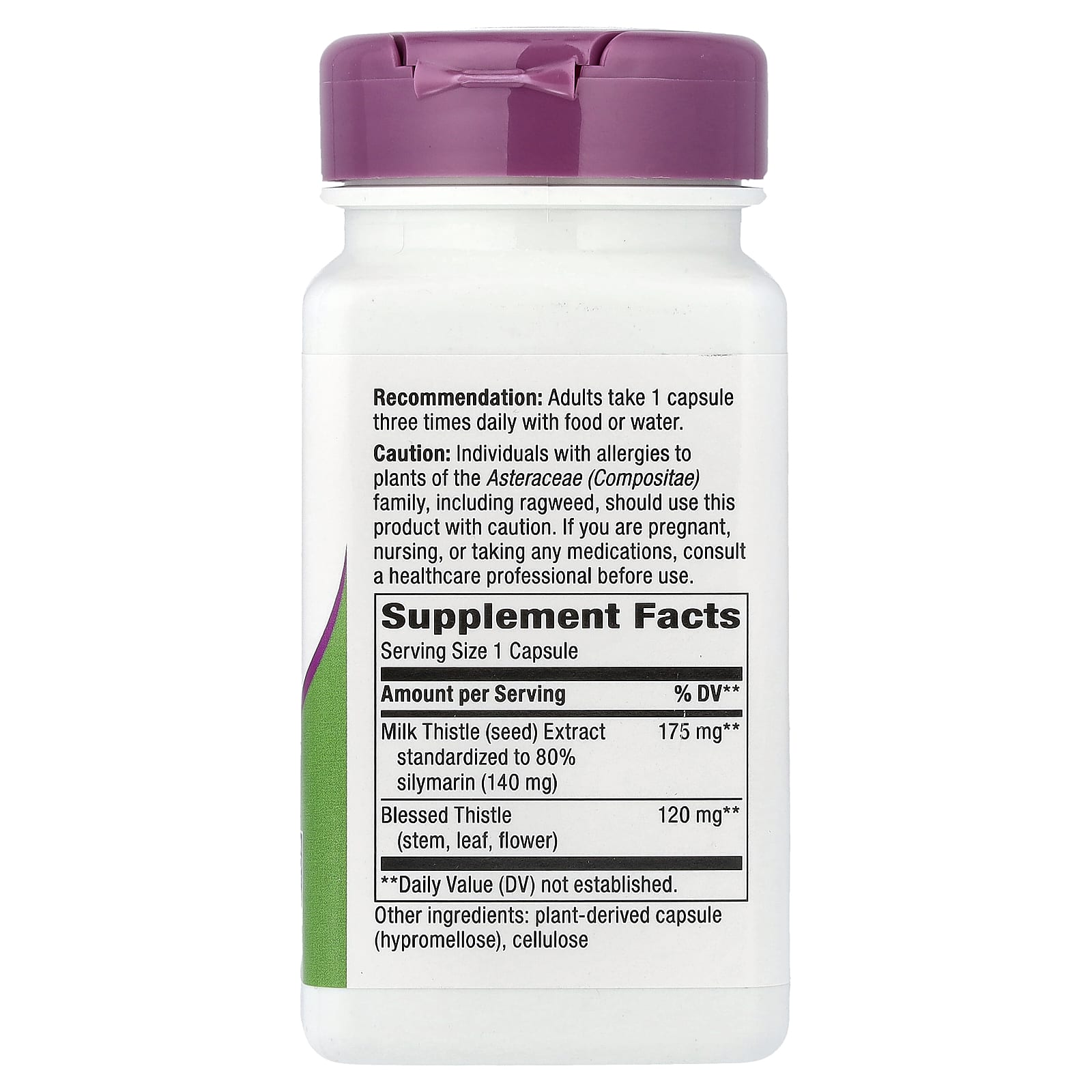 Nature’s Way, Milk Thistle Standardized Extract, 60 Vegetarian Capsules UPC 033674624005 | Hilife Vitamins