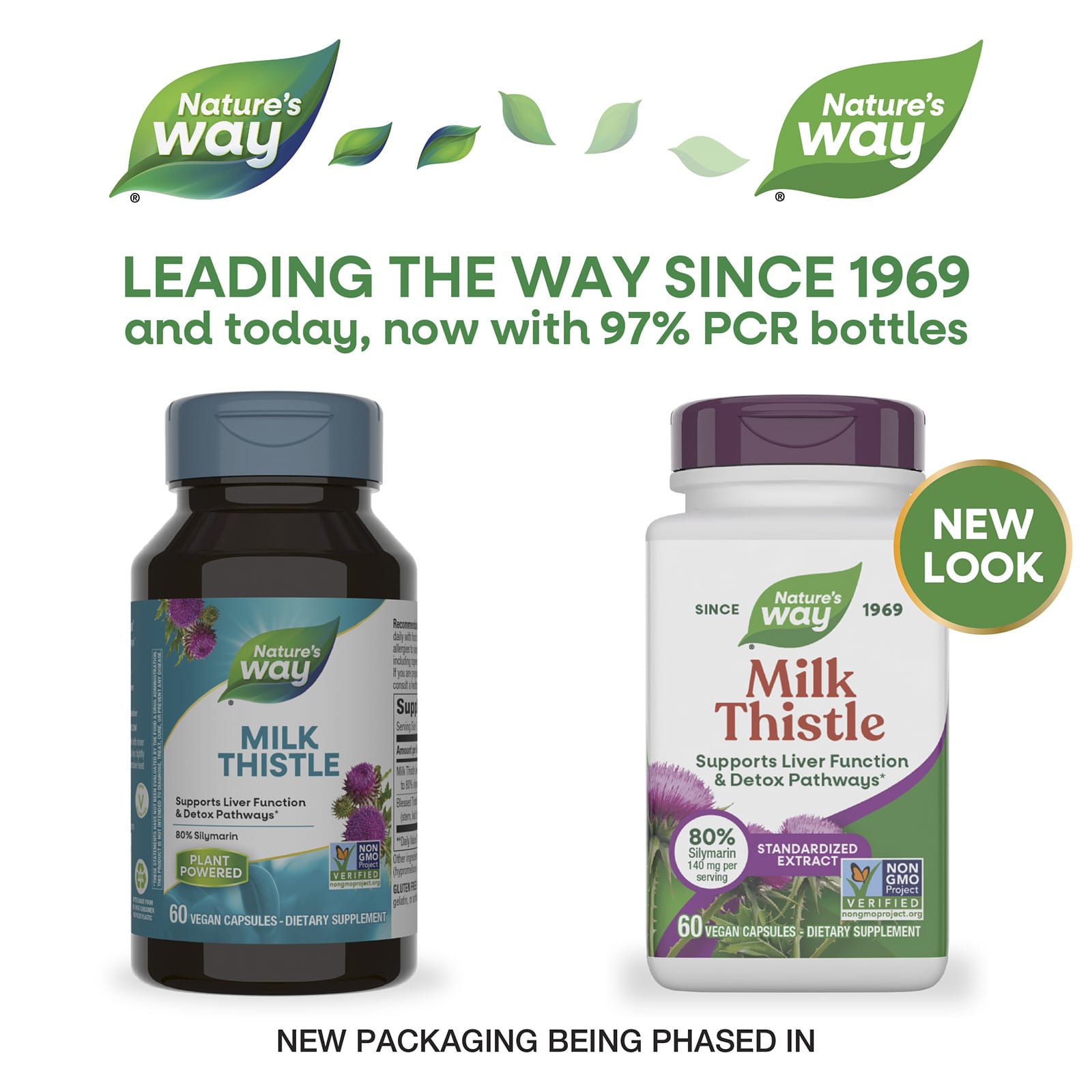 Nature’s Way, Milk Thistle Standardized Extract, 60 Vegetarian Capsules UPC 033674624005 | Hilife Vitamins