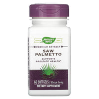 Nature’s Way, Saw Palmetto Standardized Extract, 60 Softgels UPC 033674628003 | Hilife Vitamins