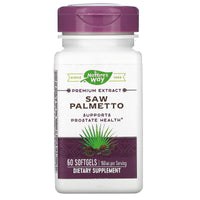 Nature’s Way, Saw Palmetto Standardized Extract, 60 Softgels - 033674628003 | Hilife Vitamins