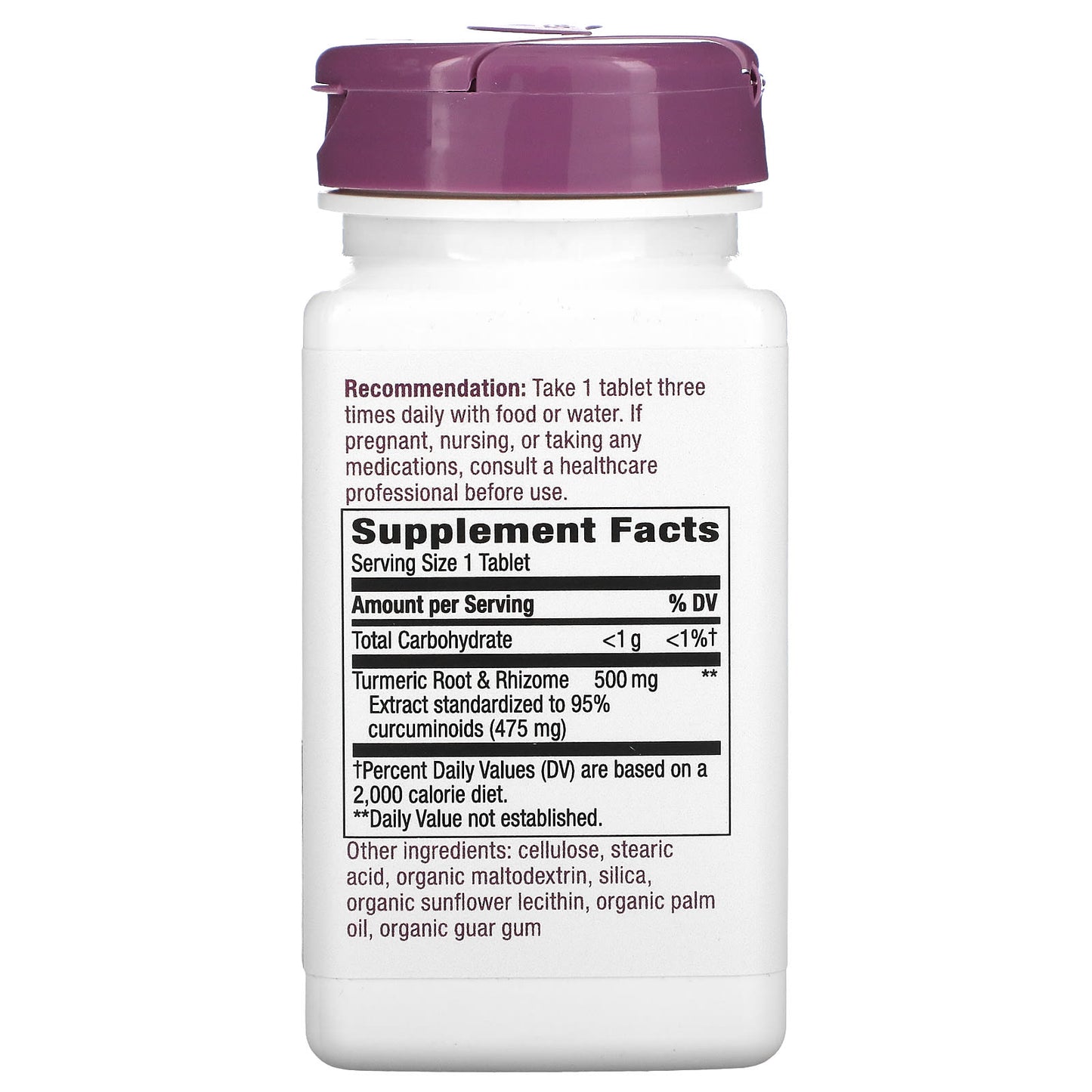 Nature’s Way, Turmeric Standardized Extract, 60 Tablets UPC 033674631003 | Hilife Vitamins