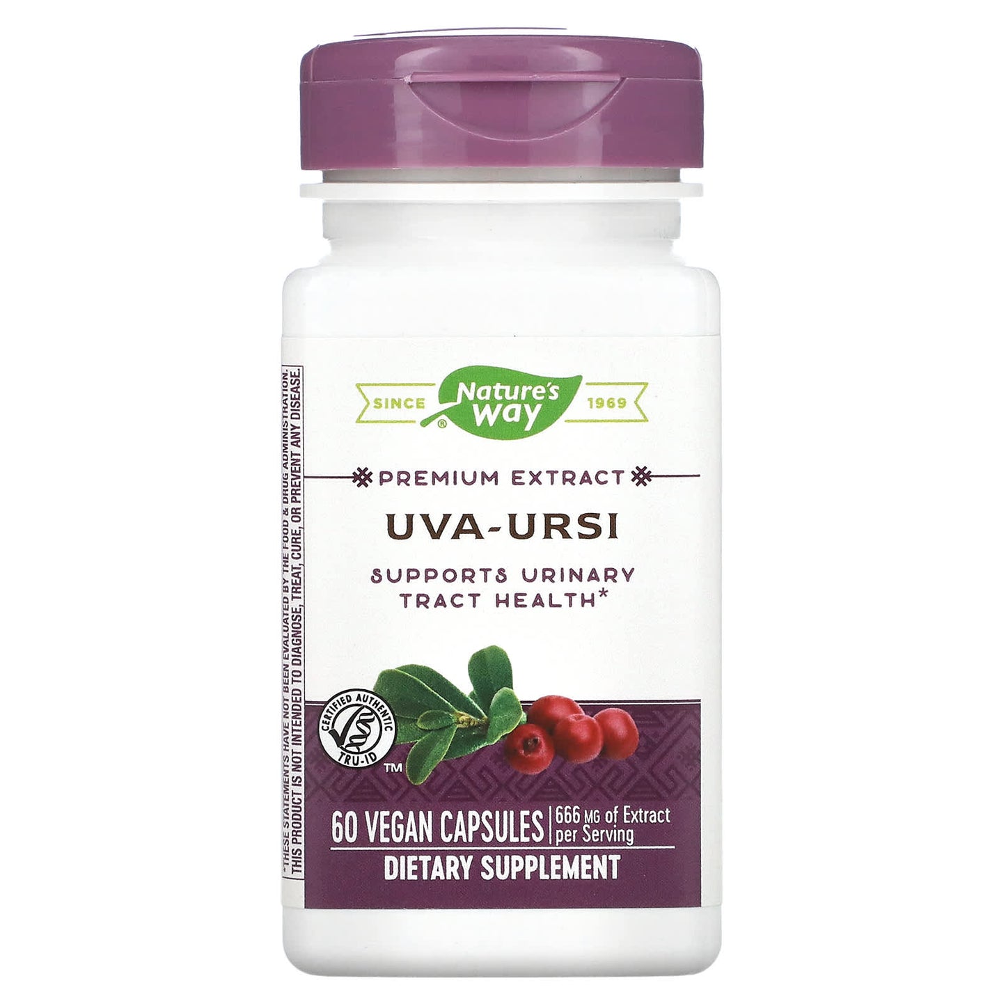 Nature’s Way, Uva Ursi Standardized Extract, 60 Vegetarian Capsules - 033674633007 | Hilife Vitamins