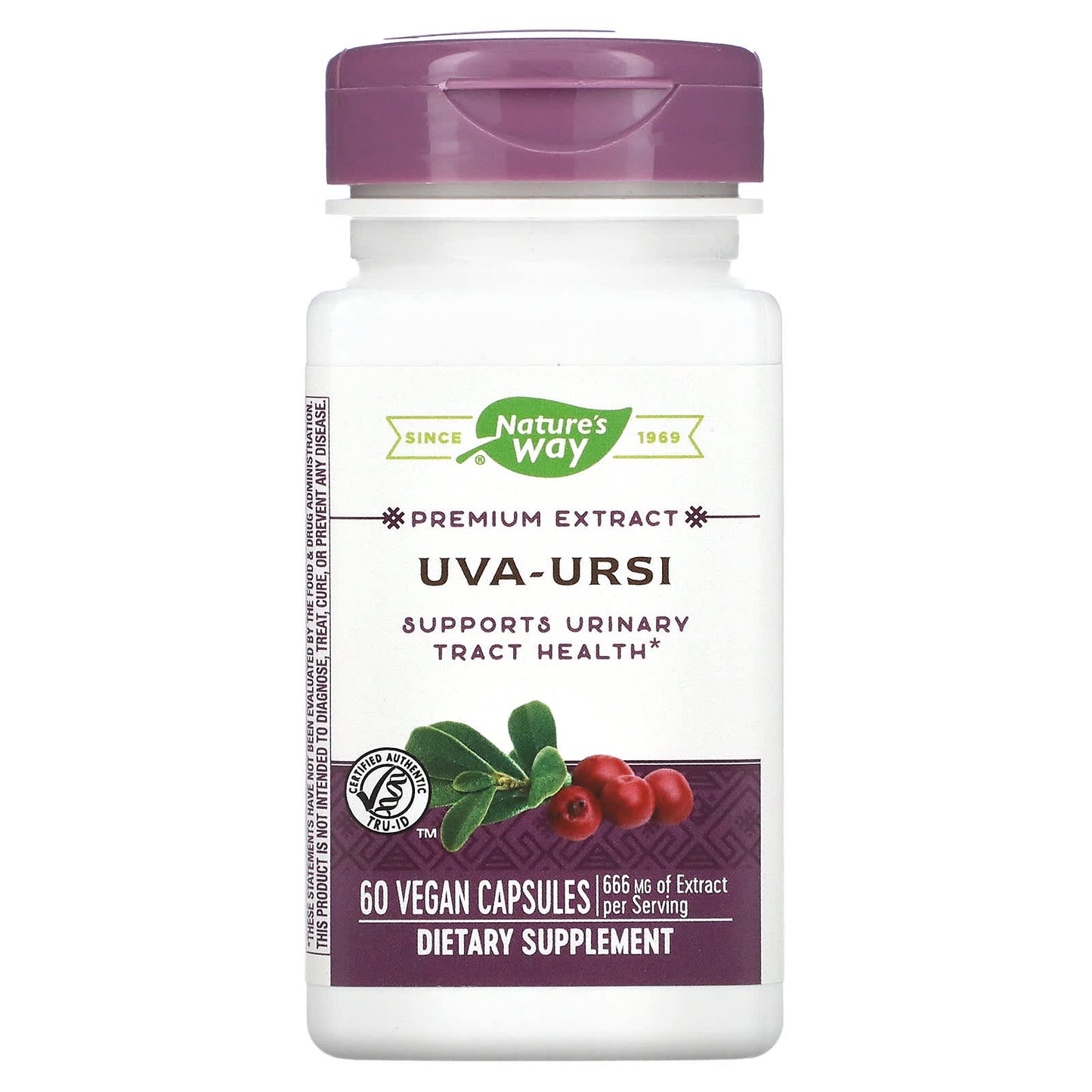 Nature’s Way, Uva Ursi Standardized Extract, 60 Vegetarian Capsules UPC 033674633007 | HiLife Vitamins