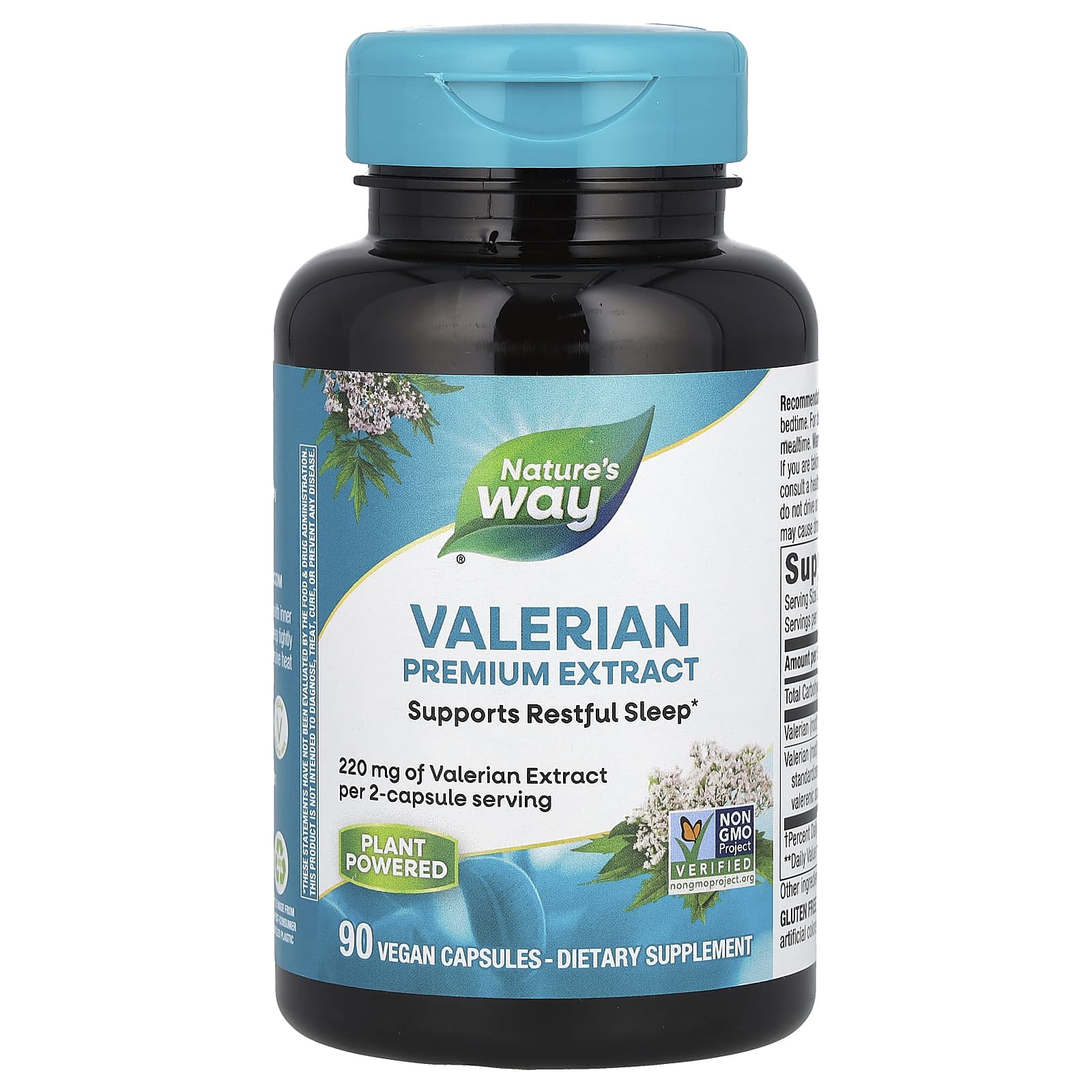 Nature’s Way, Valerian, Premium Extract, 220 mg, 90 Vegan Capsules UPC 033674634004 | Hilife Vitamins