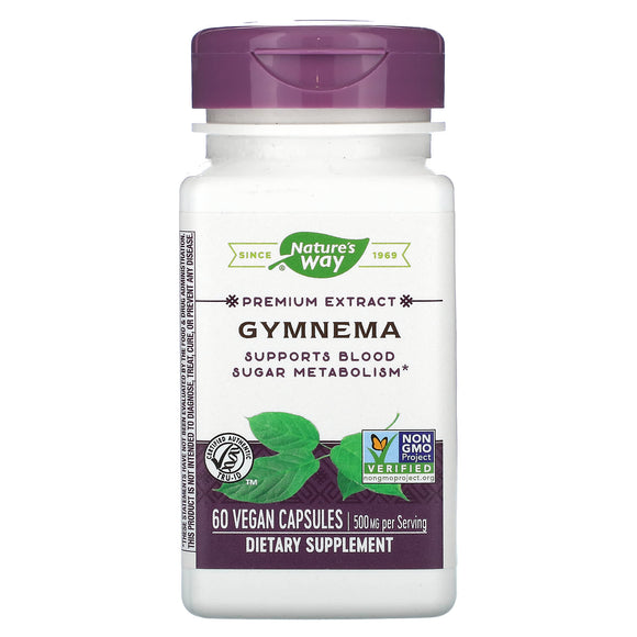Nature’s Way, Gymnema Standardized Extract, 60 Vegetarian Capsules - 033674637005 | Hilife Vitamins