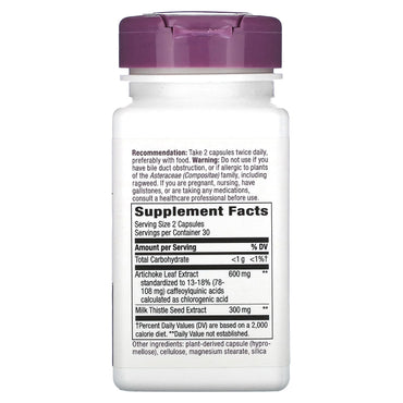 Nature’s Way, Artichoke Standardized Extract, 60 Vegetarian Capsules UPC 033674646007 | Hilife Vitamins