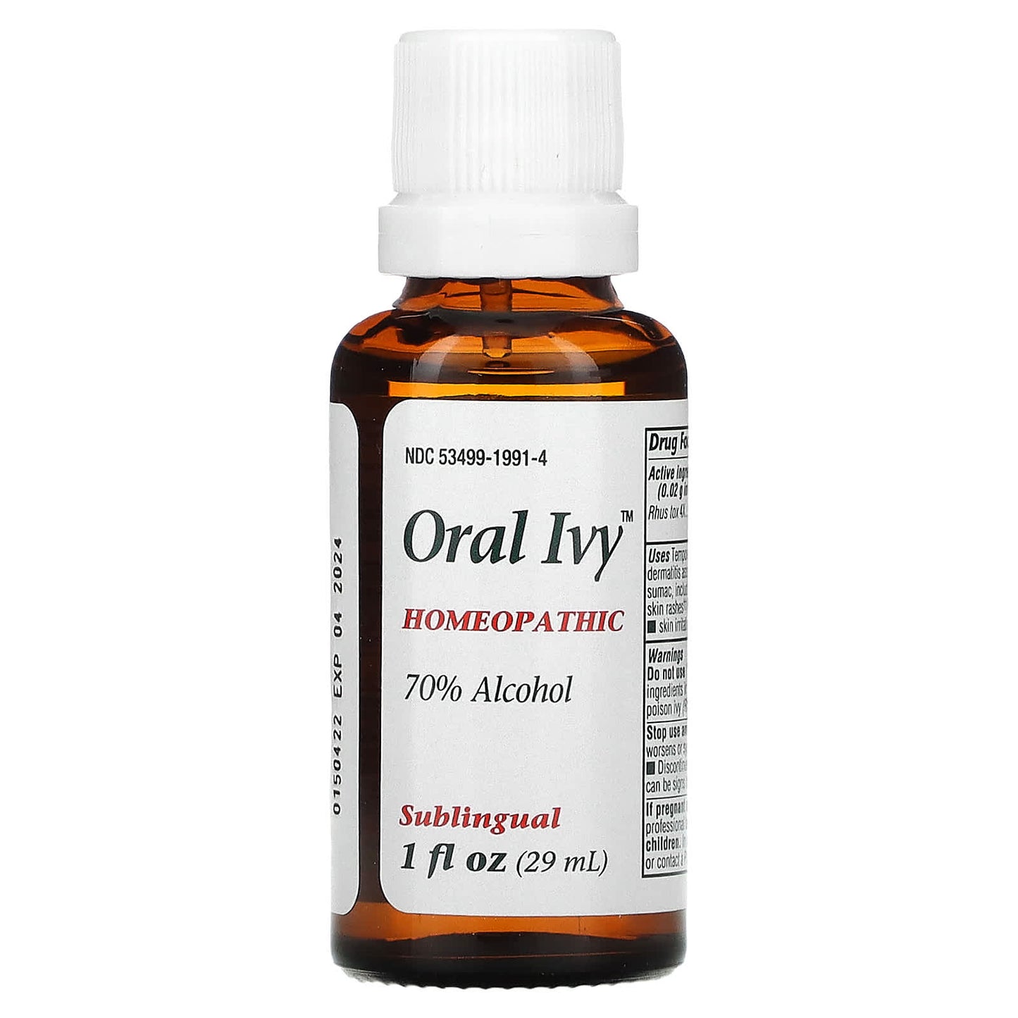 Nature’s Way, Oral Ivy Liquid, 1 Oz UPC 308079009901 | Hilife Vitamins