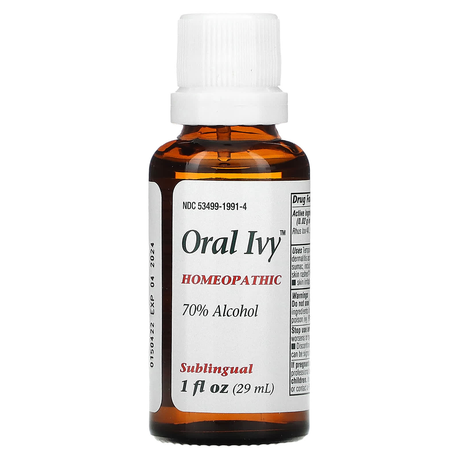 Nature’s Way, Oral Ivy Liquid, 1 Oz UPC 308079009901 | Hilife Vitamins