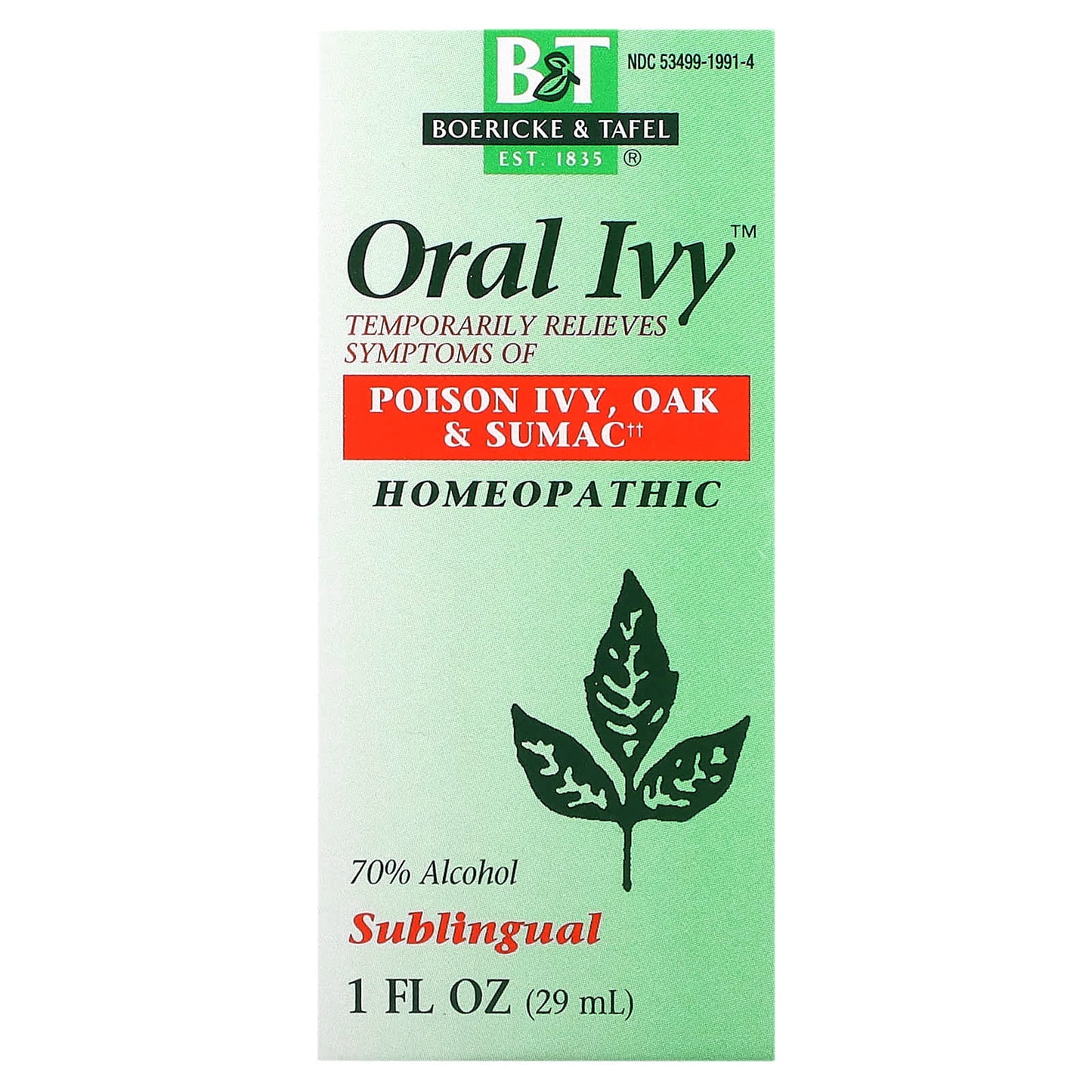 Nature’s Way, Oral Ivy Liquid, 1 Oz UPC 308079009901 | Hilife Vitamins