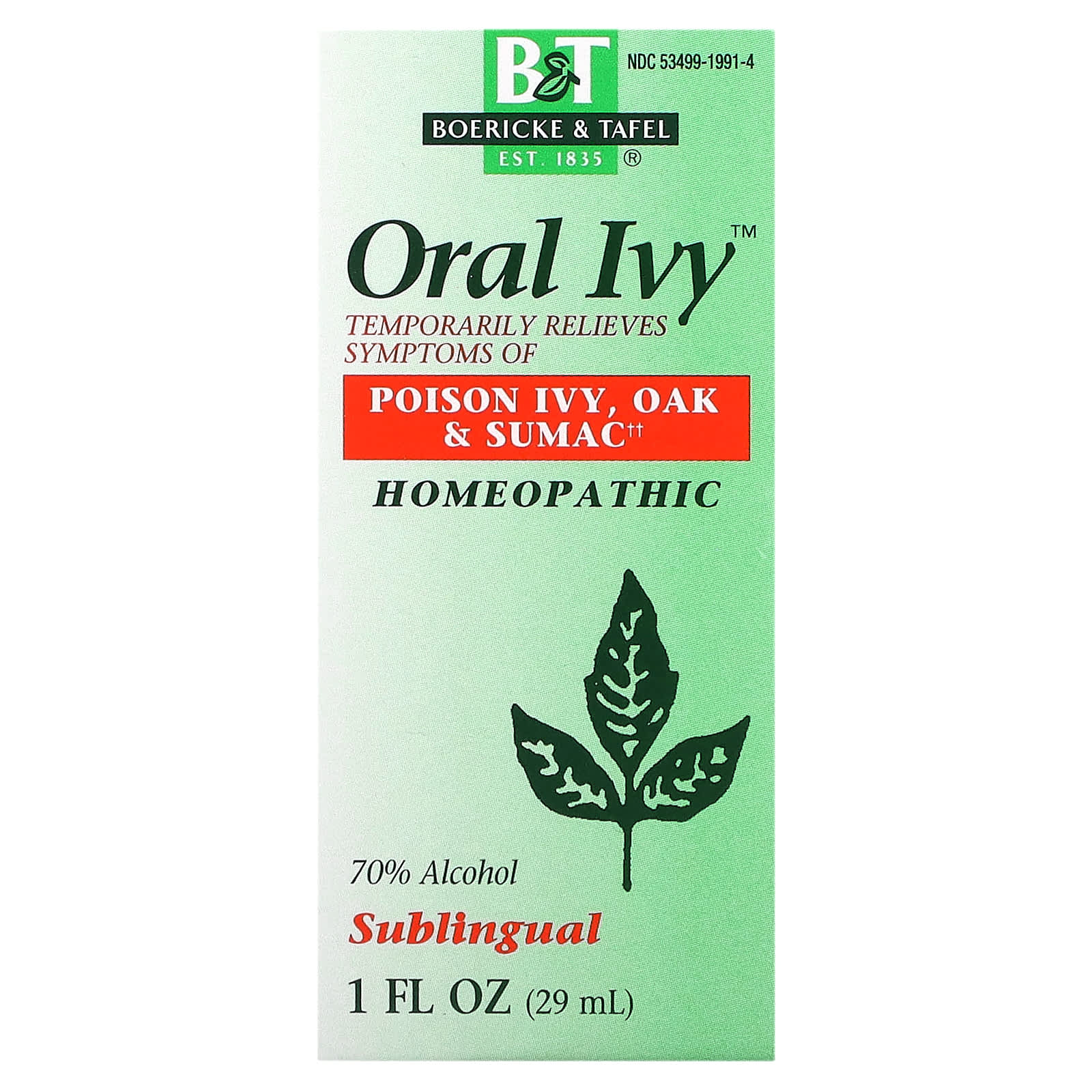 Nature’s Way, Oral Ivy Liquid, 1 Oz UPC 308079009901 | Hilife Vitamins