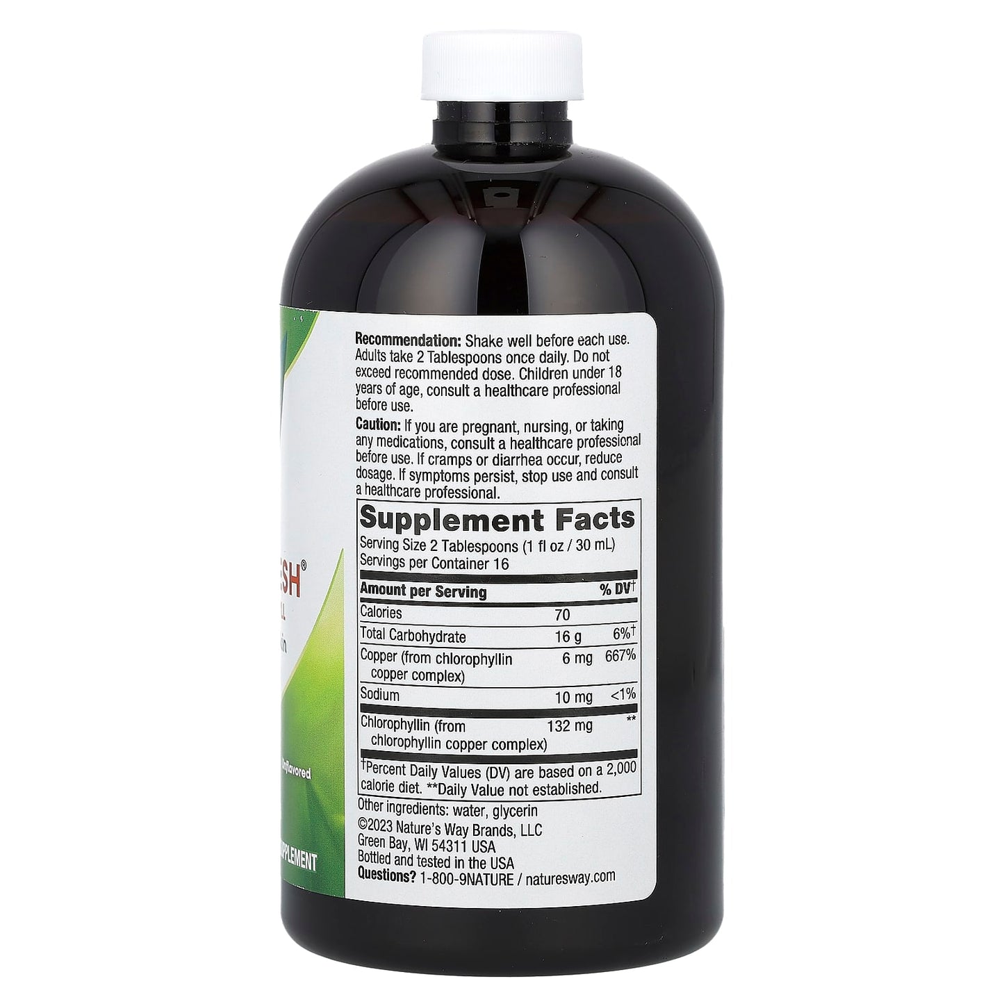 Nature’s Way, Chlorofresh Natural, 16 Oz UPC 358008035020 | Hilife Vitamins