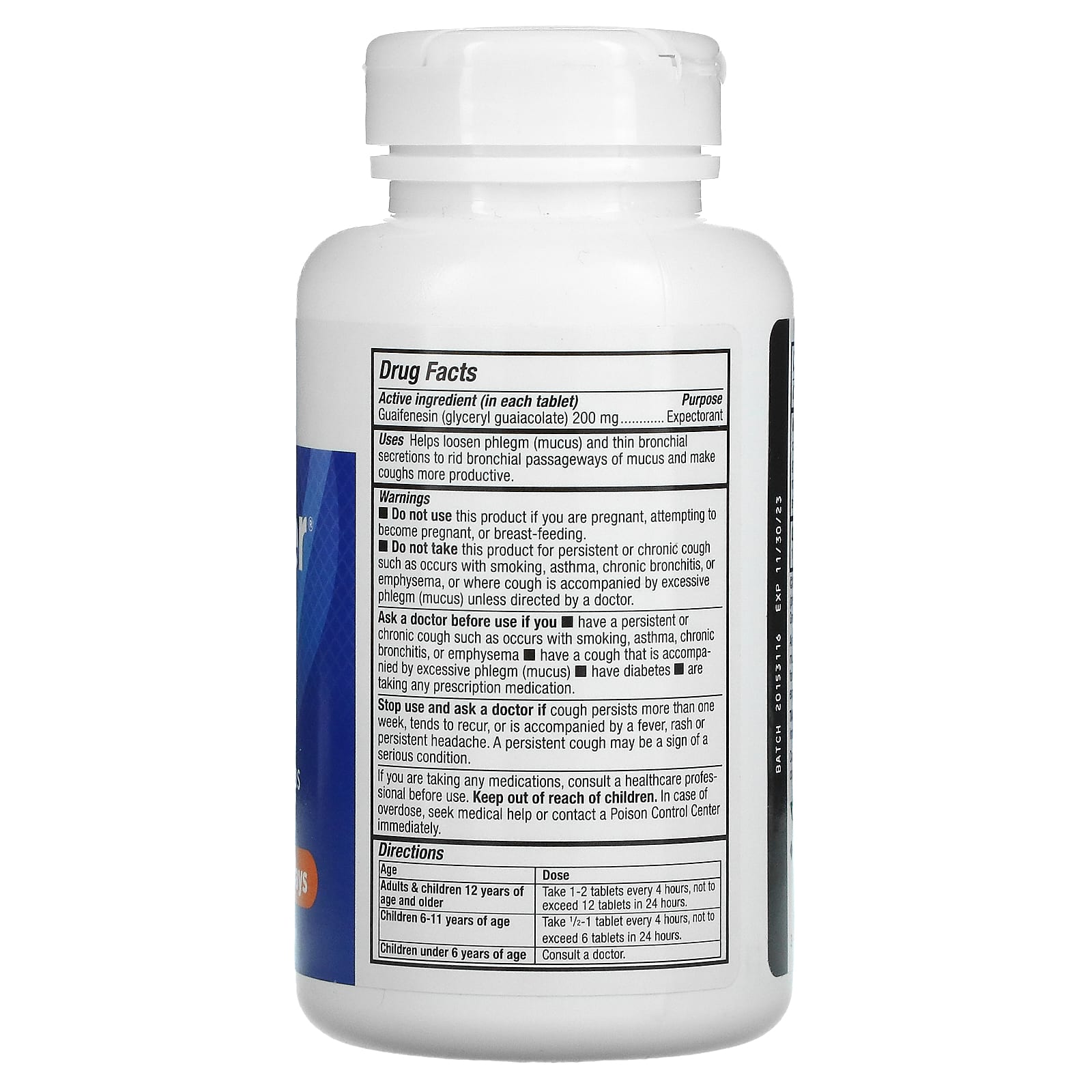 Nature’s Way, Air-Power, Guaifenesin Expectorant, 100 Tablets UPC 359800023215 | Hilife Vitamins
