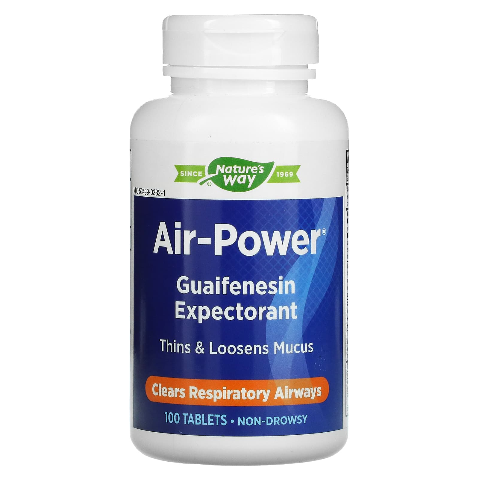 Nature’s Way, Air-Power, Guaifenesin Expectorant, 100 Tablets UPC 359800023215 | Hilife Vitamins