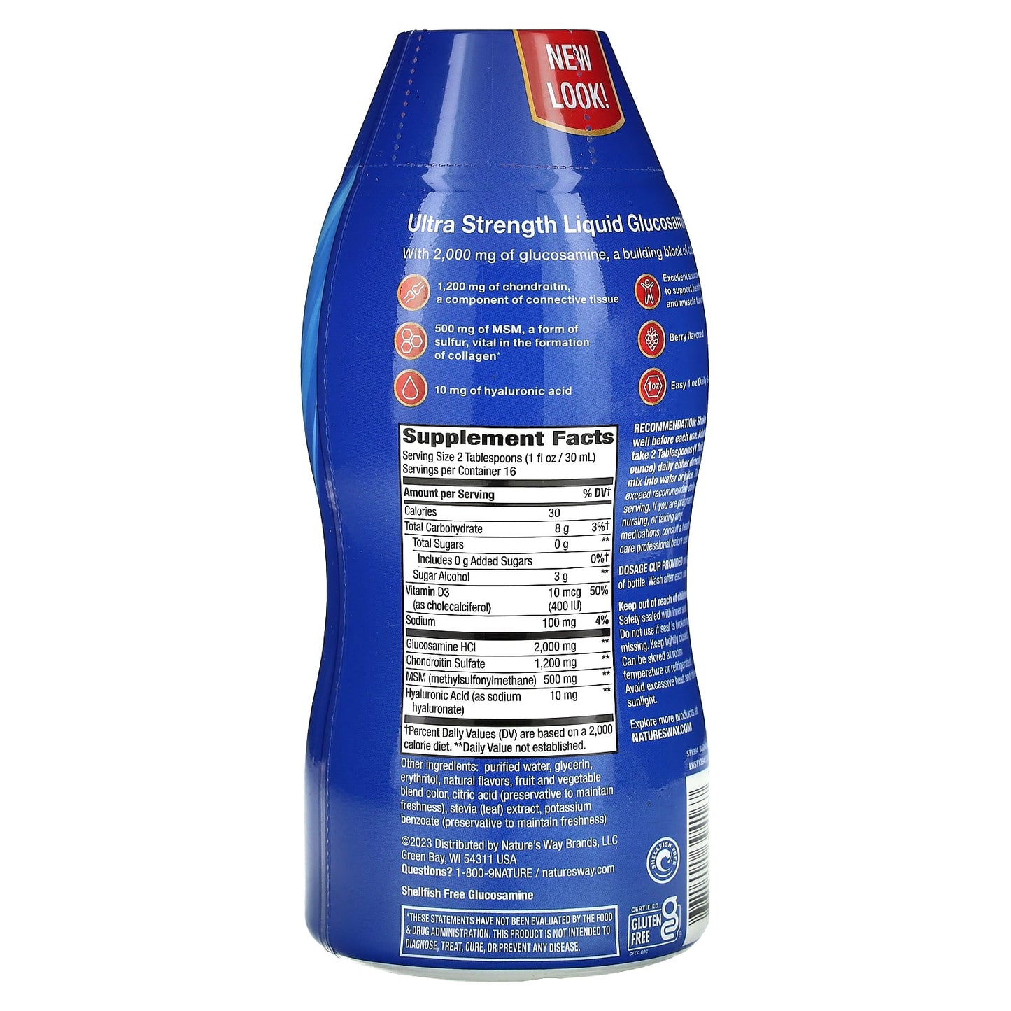 Nature’s Way, Joint Movement Glucosamine, Ultra Strength, Berry, 16 fl oz (480 ml) UPC 371401394167 | Hilife Vitamins
