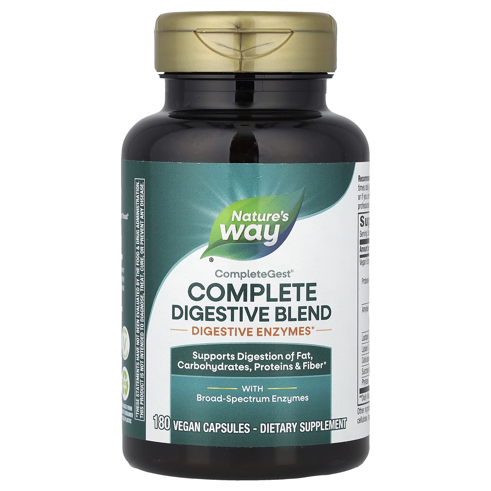 Nature’s Way, Completegest, 180 Vegan Capsules UPC 750856600182 | Hilife Vitamins