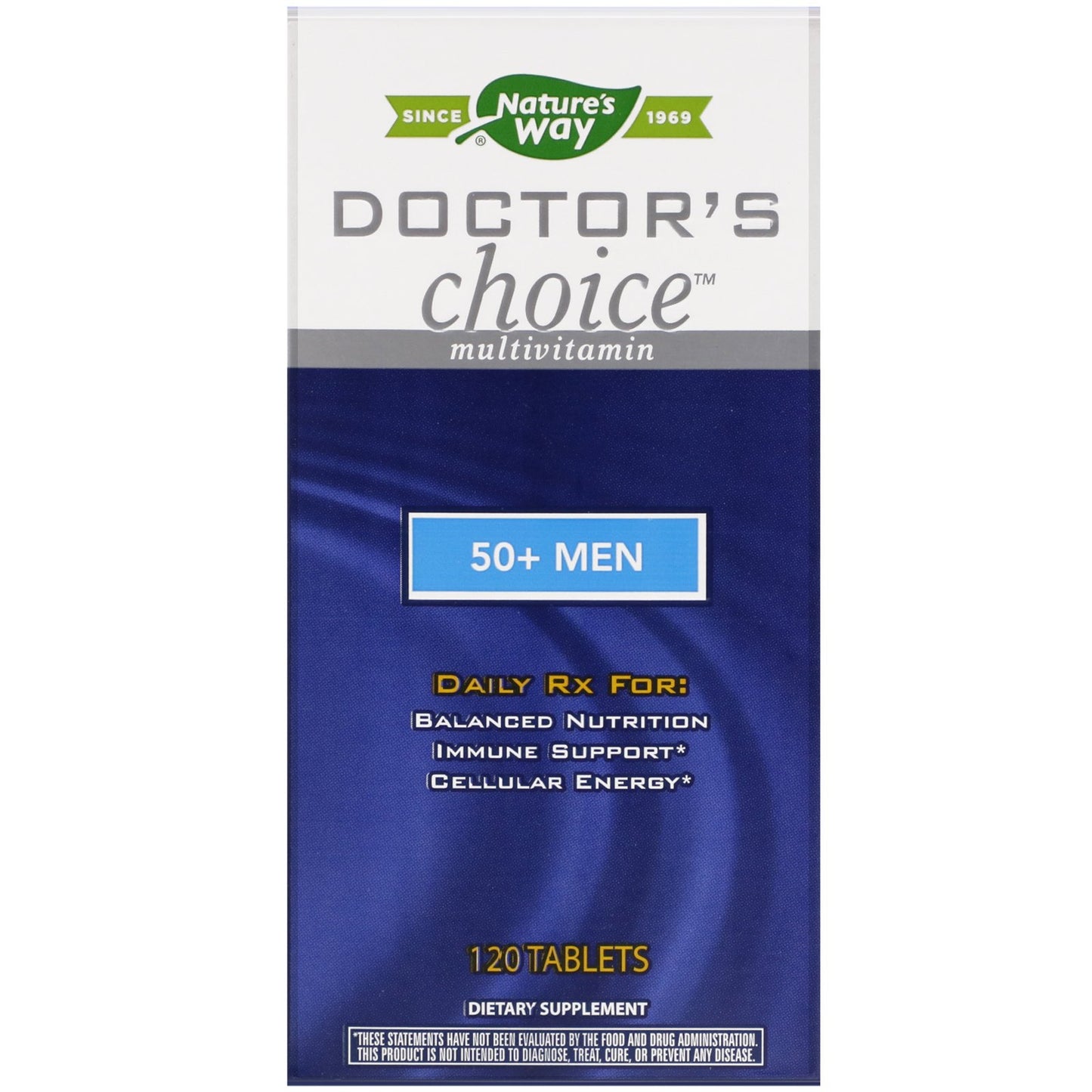 Nature’s Way, Drs Choice For 50-Plus Men Multiple, 120 Tablets UPC 763948000920 | HiLife Vitamins