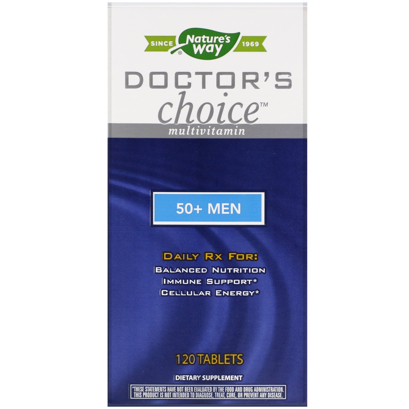 Nature’s Way, Drs Choice For 50-Plus Men Multiple, 120 Tablets UPC 763948000920 | HiLife Vitamins