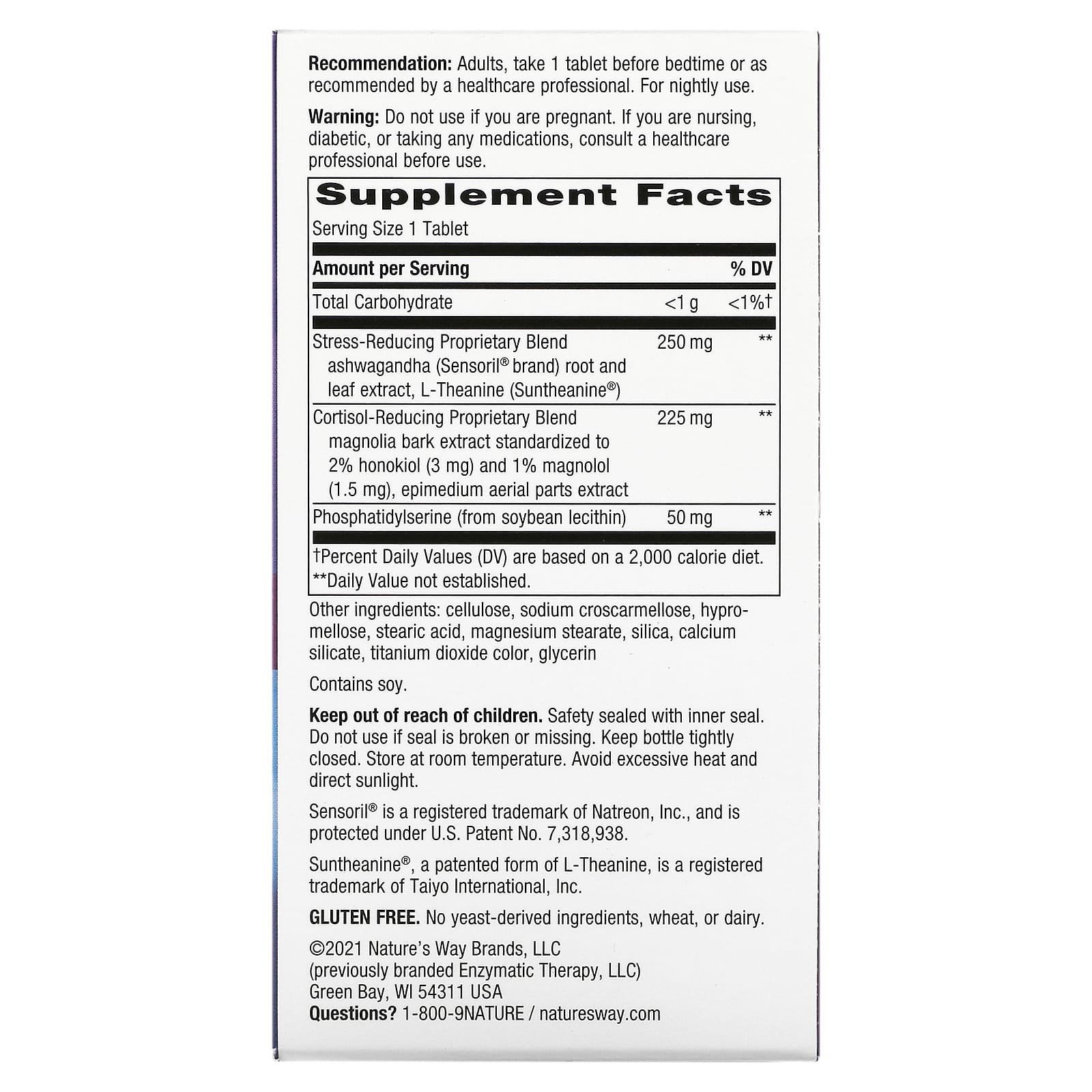 Nature’s Way, Sleep Tonight, 28 Tablets UPC 763948004584 | Hilife Vitamins