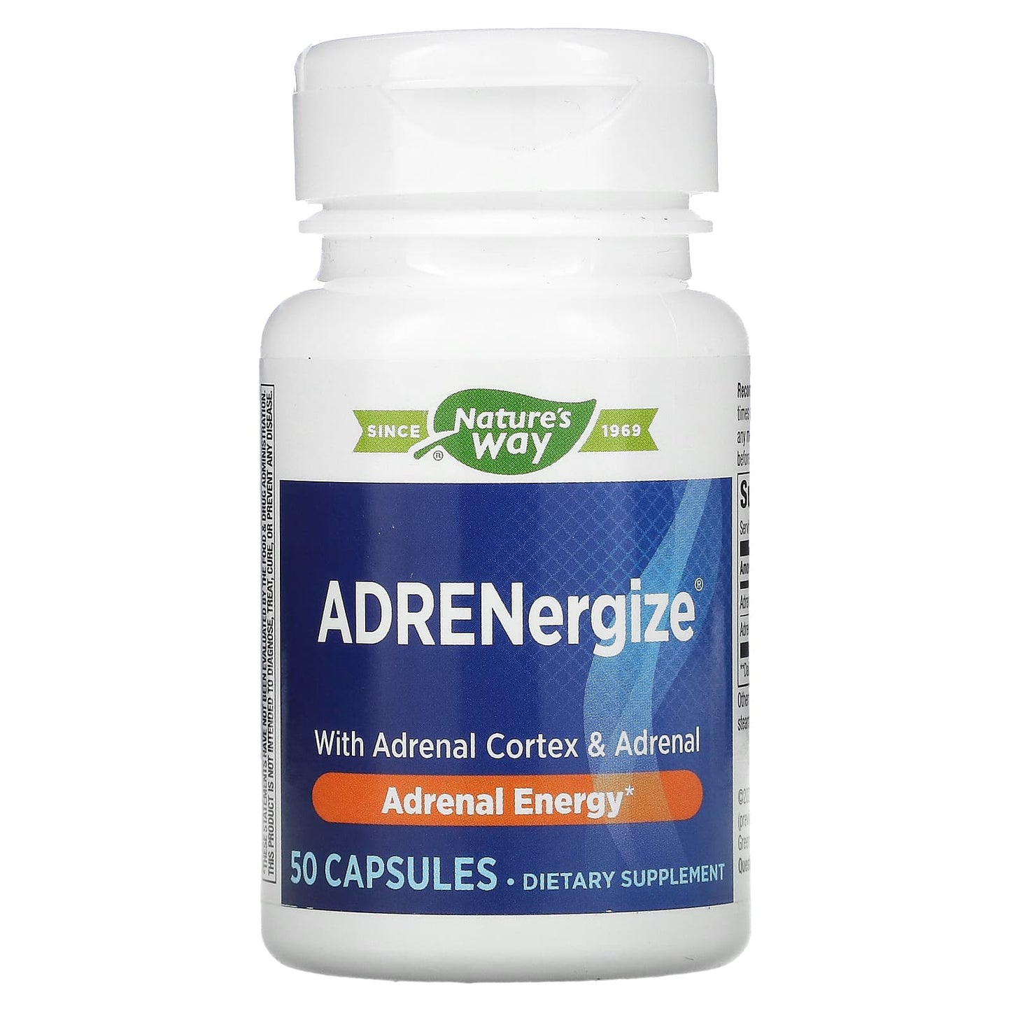 Nature’s Way, Adrenal-Cortex Adrenergize, 50 Capsules - 763948040858 | Hilife Vitamins