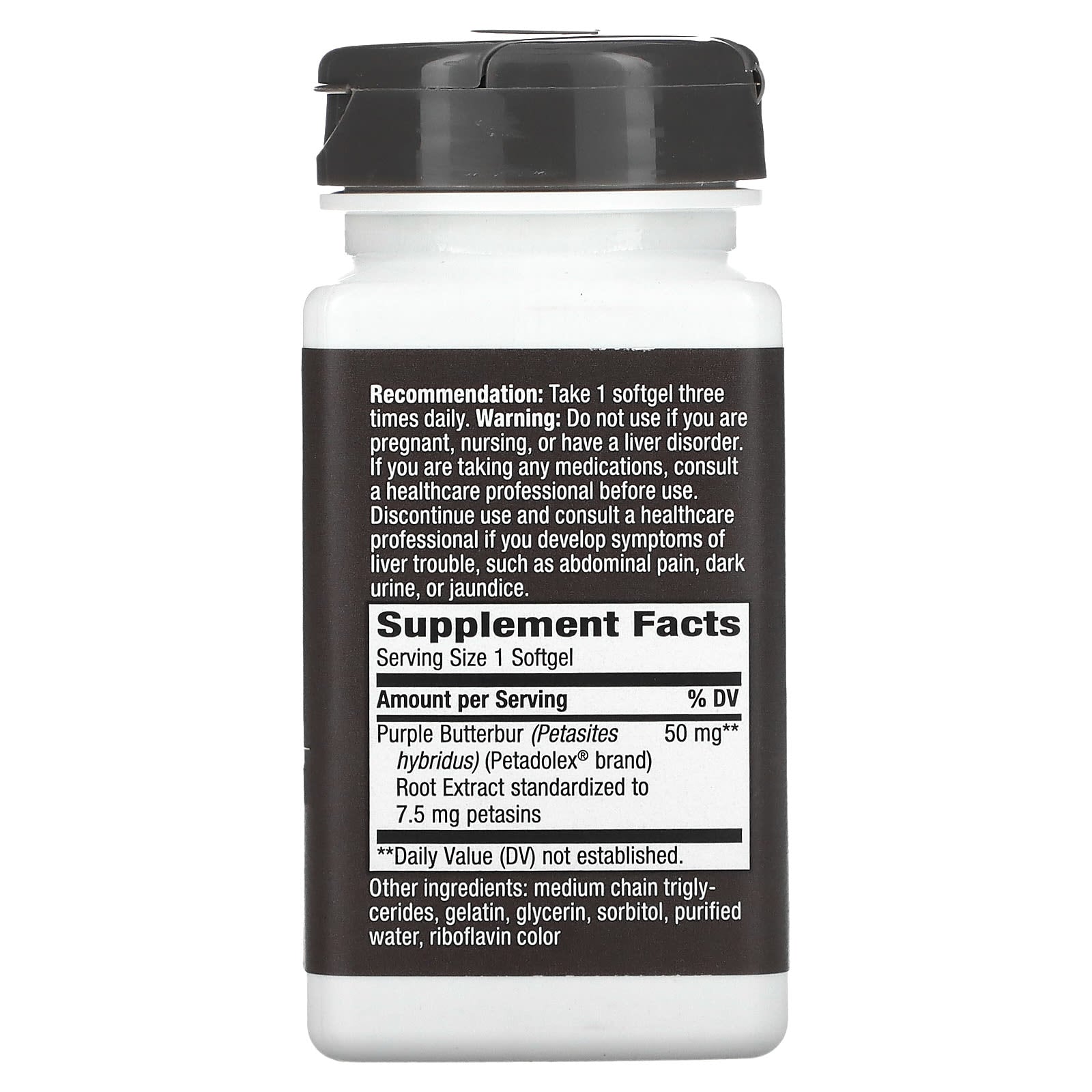 Nature’s Way, Petadolex, 60 Softgels UPC 763948048069 | Hilife Vitamins