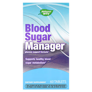 Nature’s Way, Blood Sugar Manager, 60 Tablets - 763948049066 | Hilife Vitamins