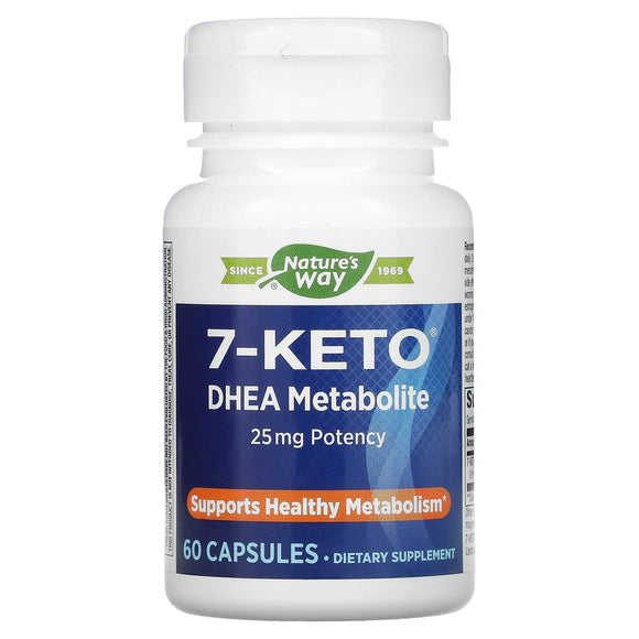 Nature’s Way, 7-Keto Dhea 25 mg, 60 Tablets - 763948051861 | Hilife Vitamins