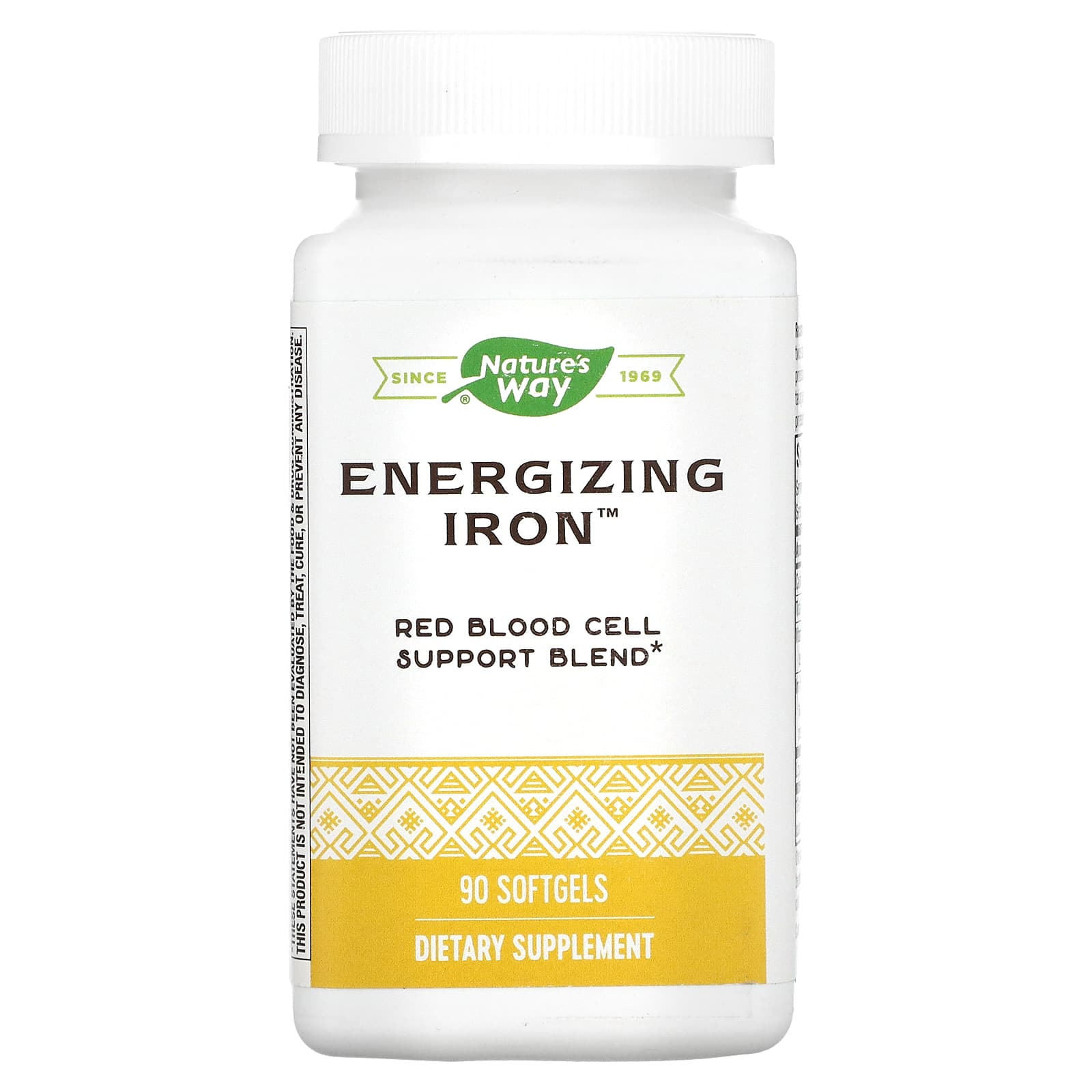 Nature’s Way, Energizing Iron, 90 Softgels UPC 763948052196 | Hilife Vitamins
