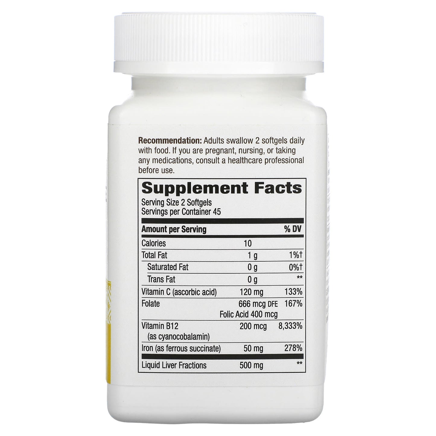 Nature’s Way, Ultimate Iron, 90 Softgels UPC 763948052295 | Hilife Vitamins