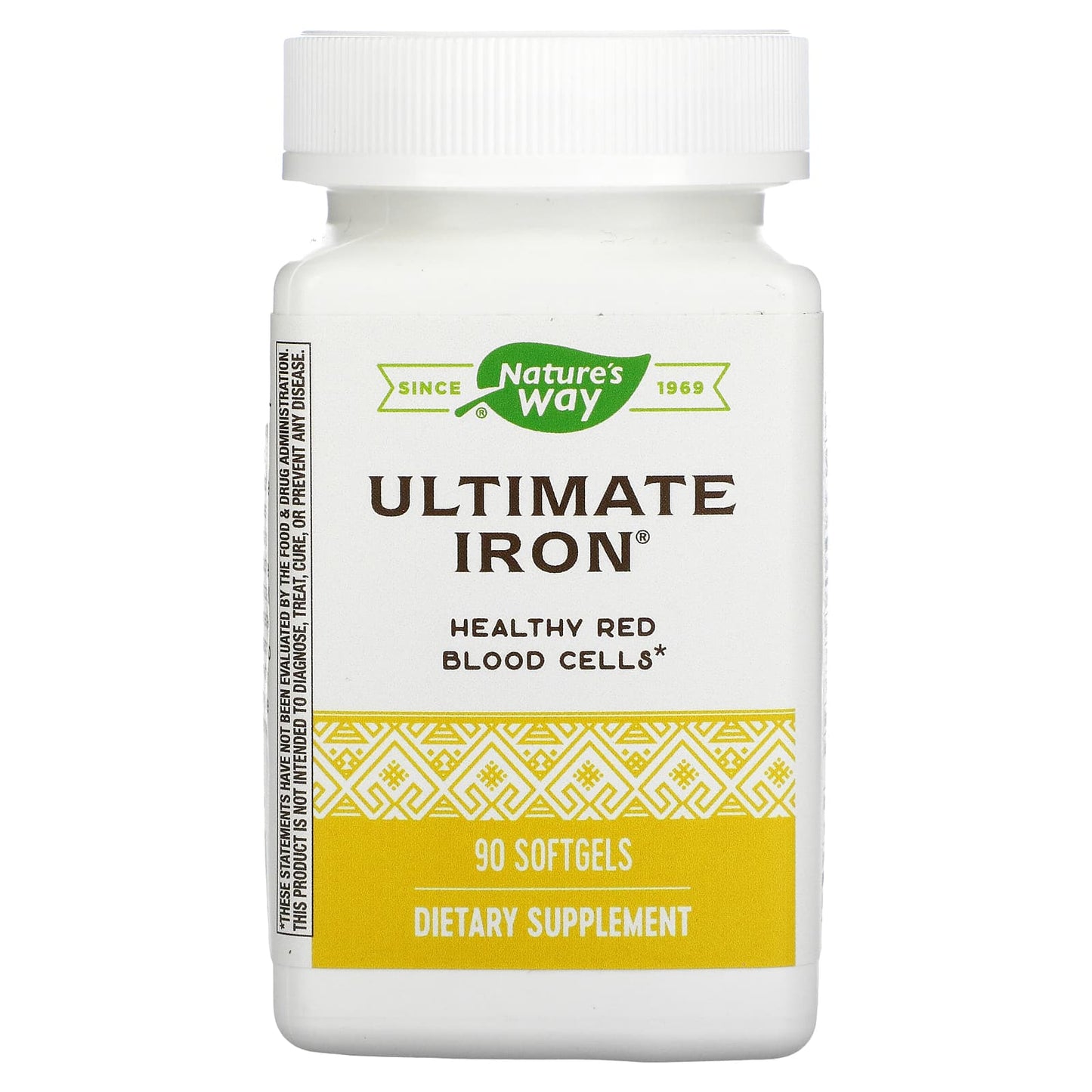 Nature’s Way, Ultimate Iron, 90 Softgels UPC 763948052295 | Hilife Vitamins
