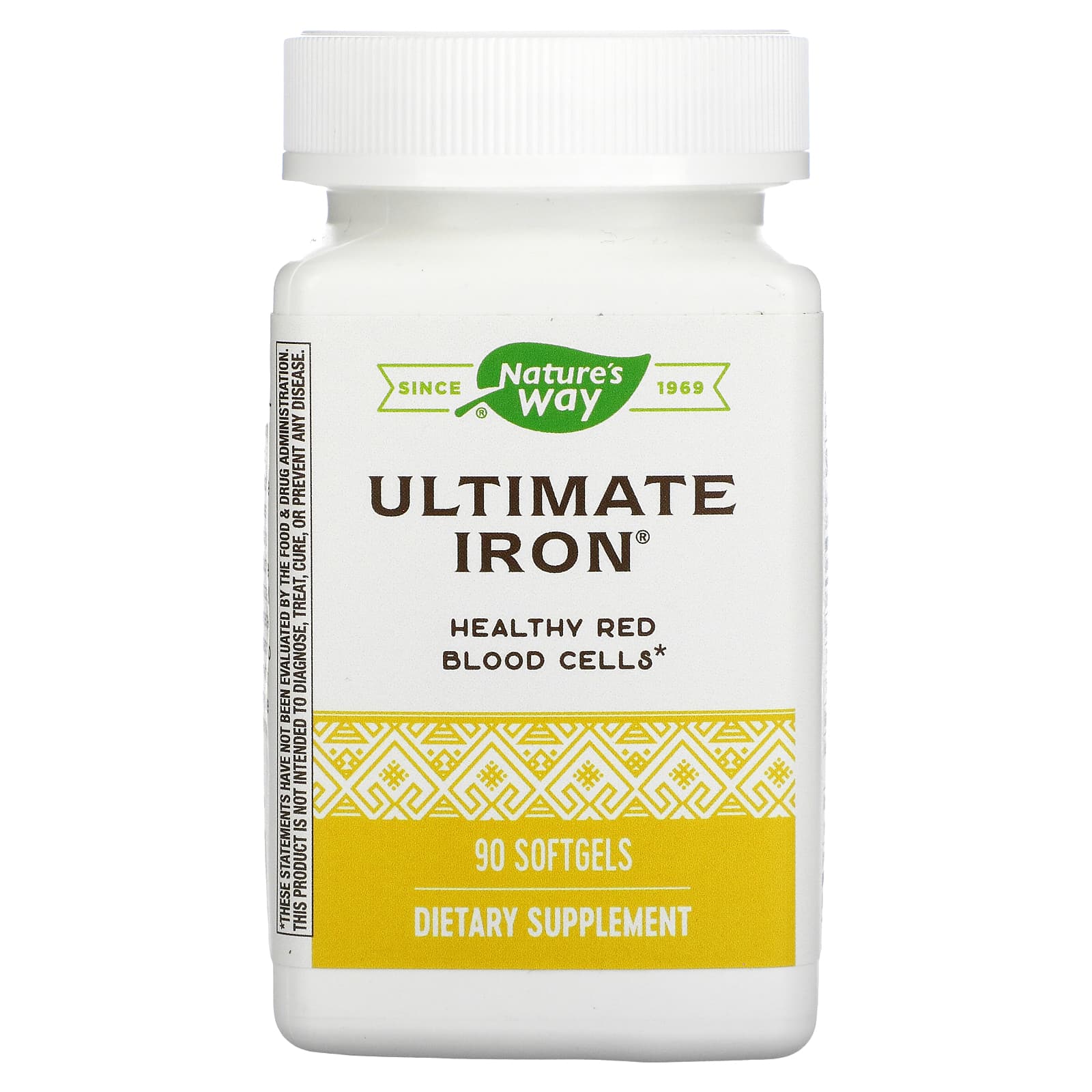 Nature’s Way, Ultimate Iron, 90 Softgels UPC 763948052295 | Hilife Vitamins