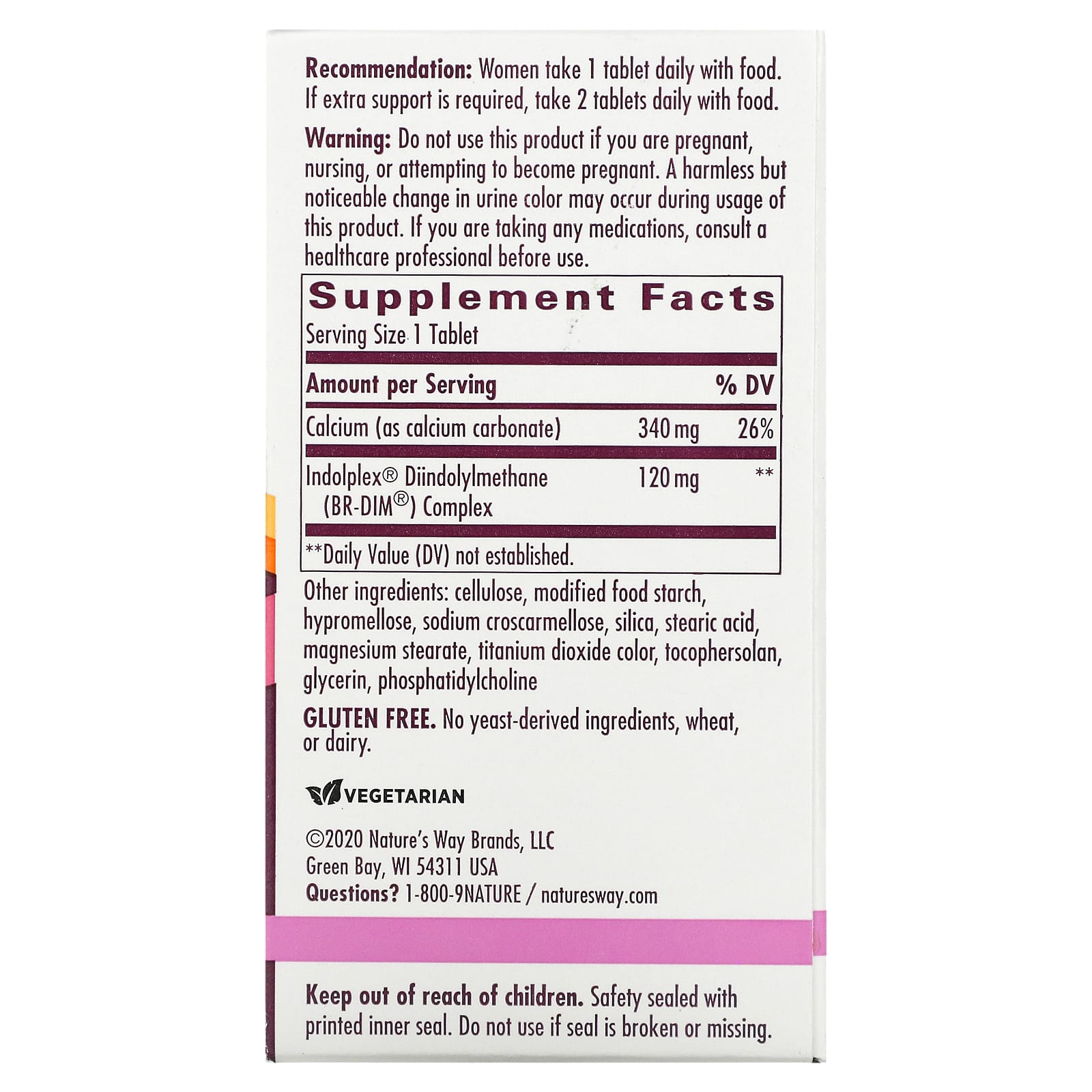 Nature’s Way, Indolplex, Estrobalance With Dim, 60 Tablets UPC 763948053360 | Hilife Vitamins