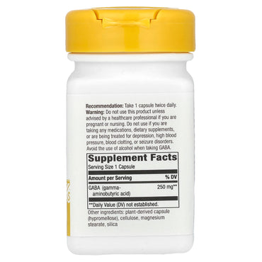Nature’s Way, Gaba, 60 Capsules UPC 763948055265 | Hilife Vitamins