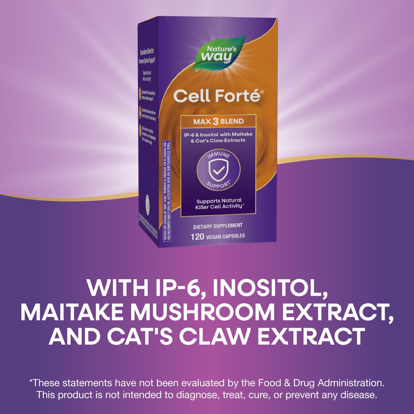 Nature’s Way, Cell Fortè Max3, 120 Capsules UPC 763948058129 | Hilife Vitamins