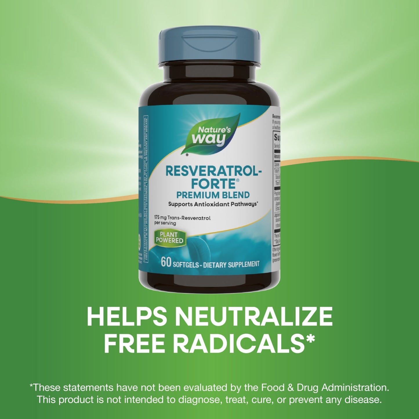 Nature’s Way, Resveratrol-forte High Potency, 60 Softgels UPC 763948058365 | Hilife Vitamins