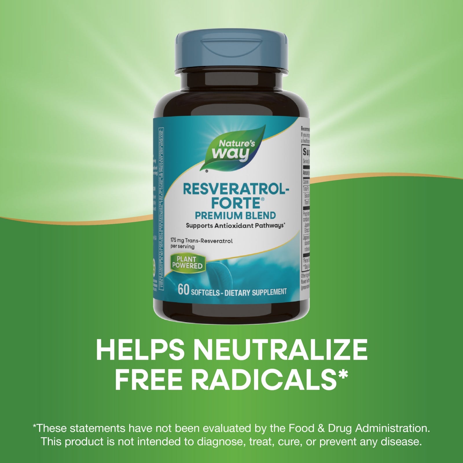 Nature’s Way, Resveratrol-forte High Potency, 60 Softgels UPC 763948058365 | Hilife Vitamins