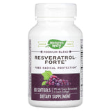 Nature’s Way, Resveratrol-forte High Potency, 60 Softgels - 763948058365 | Hilife Vitamins