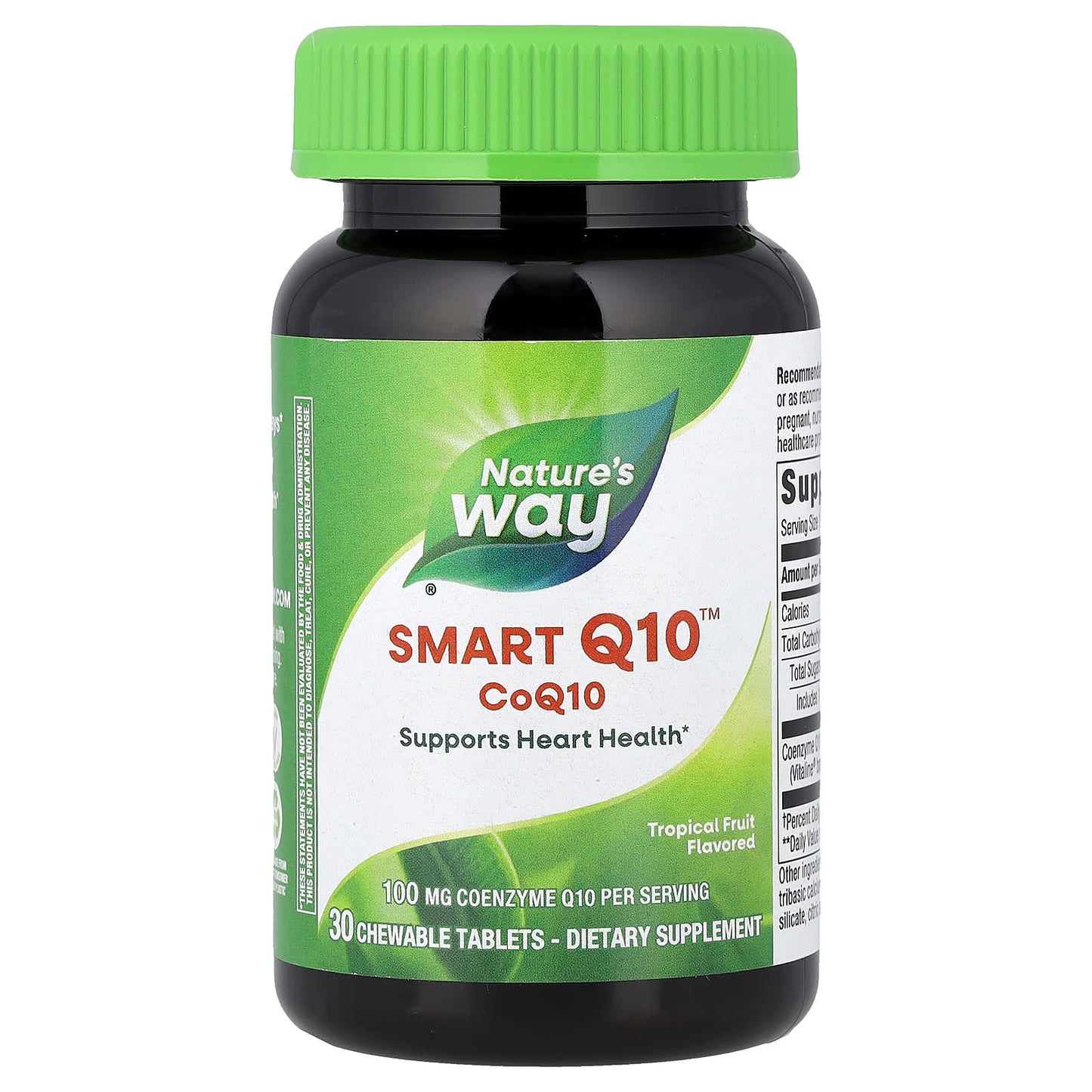 Nature’s Way, Smart Q10™ CoQ10, Tropical Fruit, 100 mg, 30 Chewable Tablets UPC 763948061136 | Hilife Vitamins