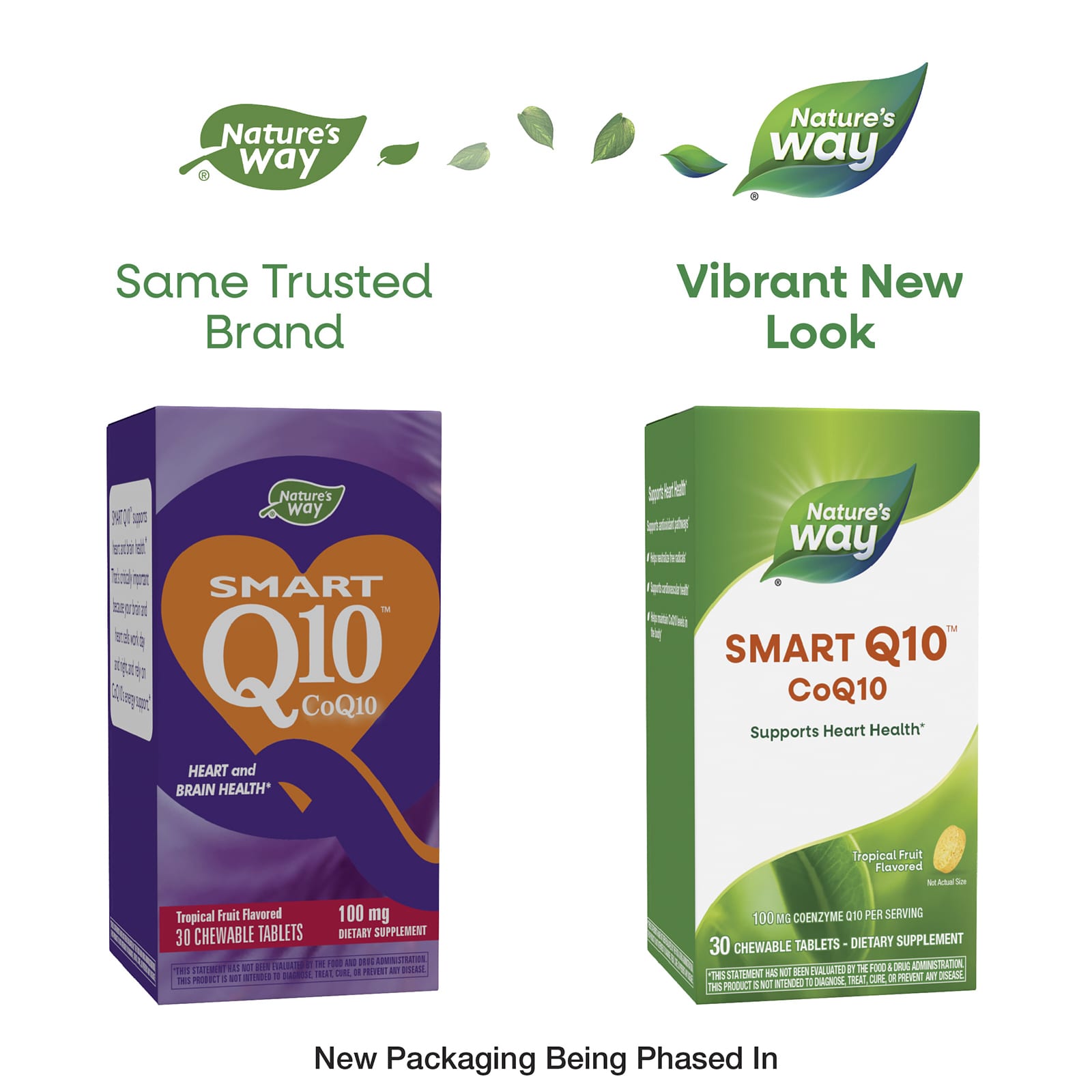 Nature’s Way, Smart Q10™ CoQ10, Tropical Fruit, 100 mg, 30 Chewable Tablets UPC 763948061136 | Hilife Vitamins