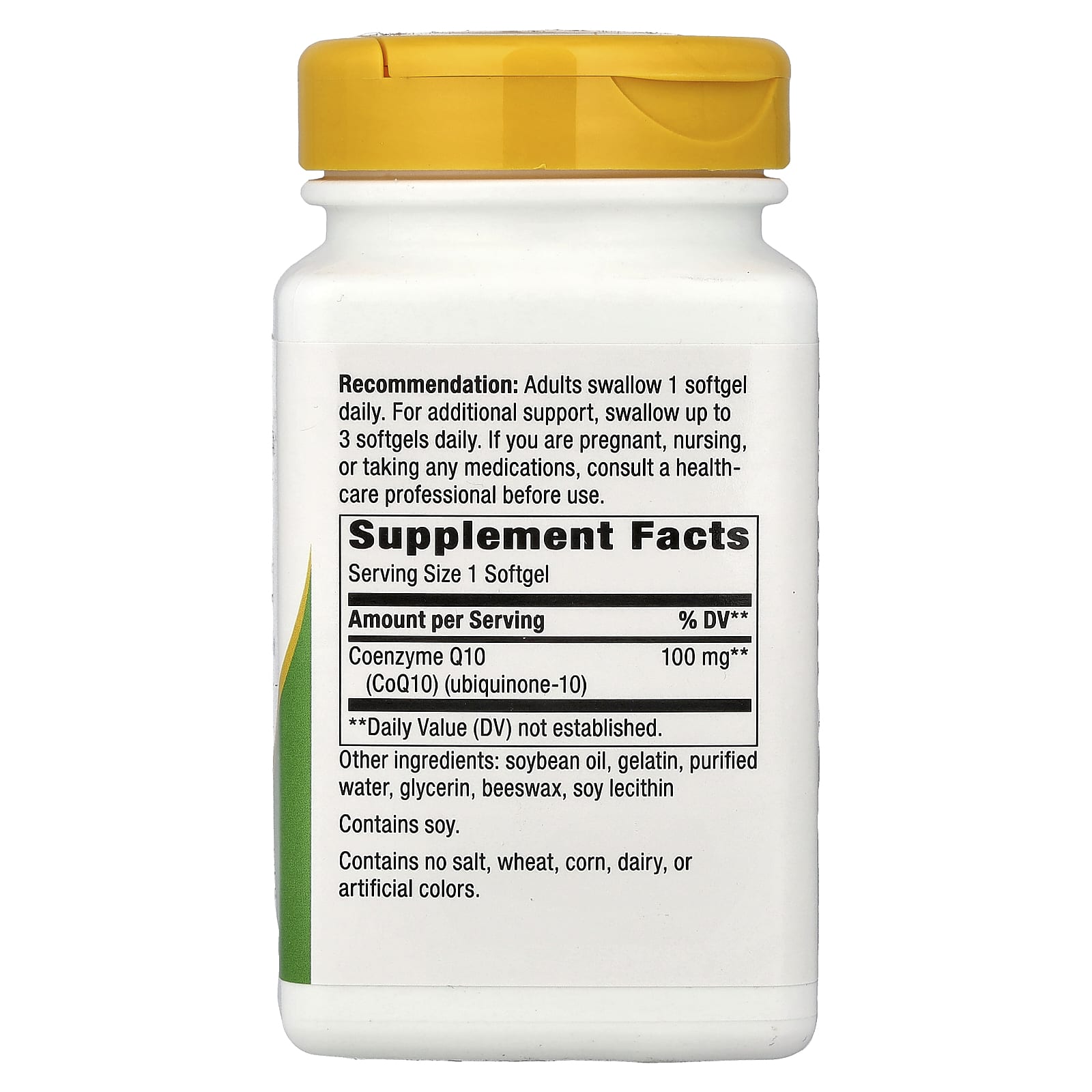 Nature’s Way, CoQ10 100mg, 120 Softgels UPC 763948062027 | Hilife Vitamins