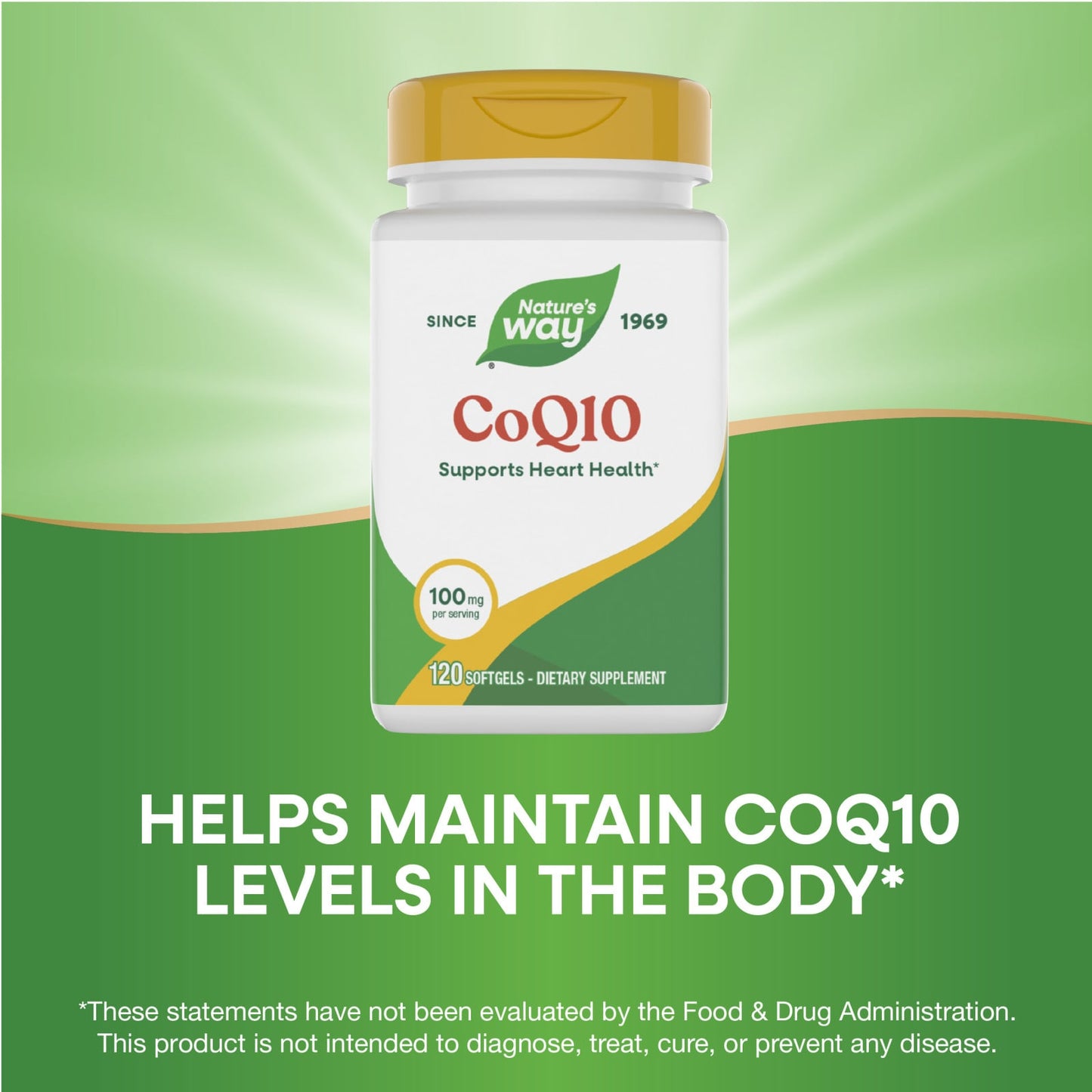 Nature’s Way, CoQ10 100mg, 120 Softgels UPC 763948062027 | Hilife Vitamins