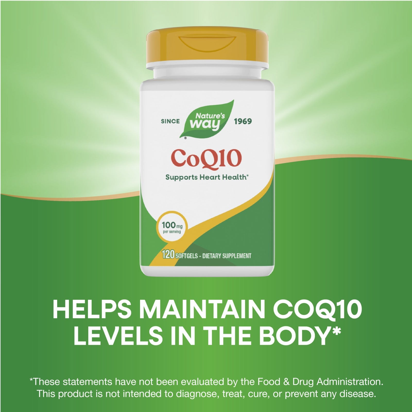 Nature’s Way, CoQ10 100mg, 120 Softgels UPC 763948062027 | Hilife Vitamins