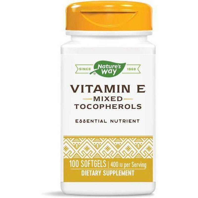 Nature’s Way, Vitamin E 400 IU, 100 Softgels UPC 763948067510 | HiLife Vitamins